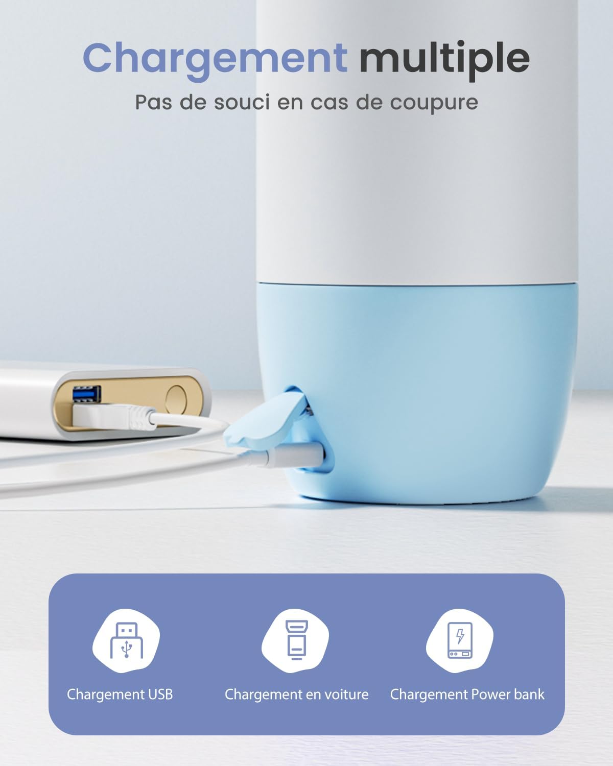 Thumbnail 3 de GROWNSY Chauffe-biberon portable pour voyage – 600 ml, 10 000 mAh, contrôle de température