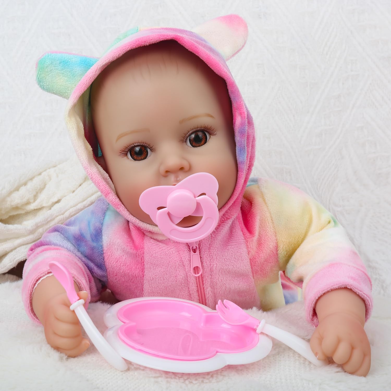 Thumbnail 6 de GOAROY Lifelike 18-Inch Baby Doll for Kids 3+ with Accessories