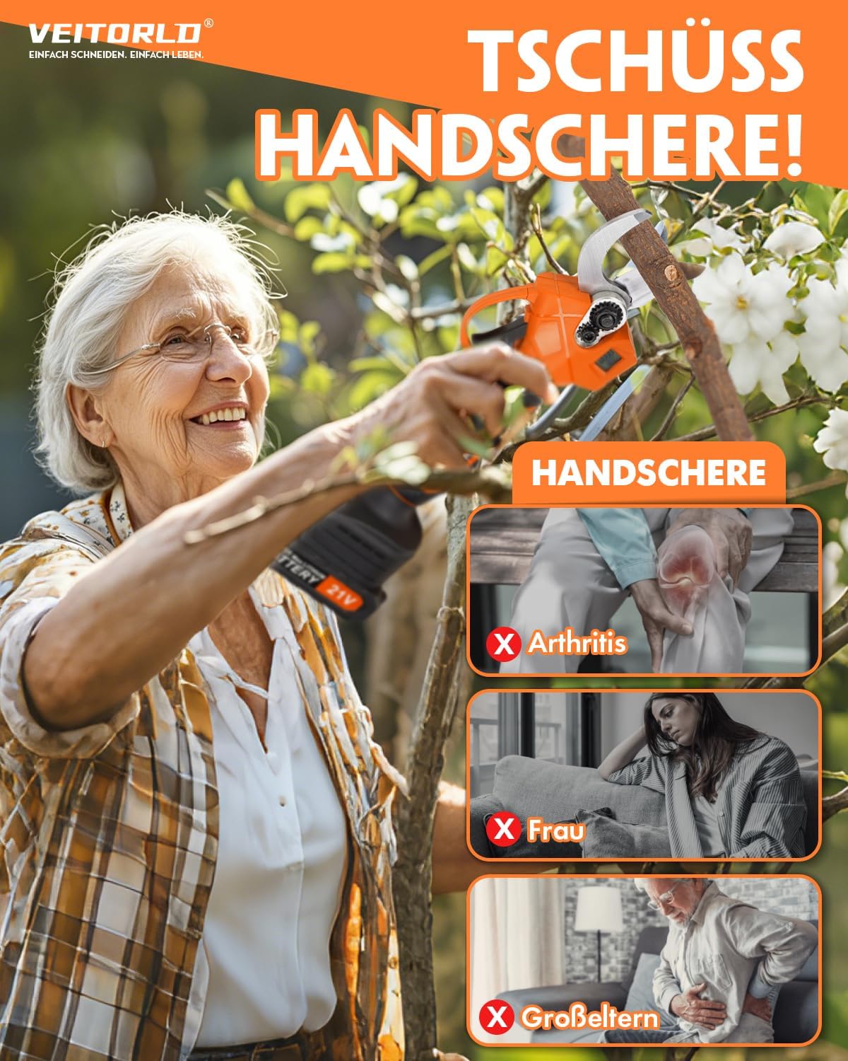 Thumbnail 5 de Akku Astschere Makita 18V 30mm Schnittkraft