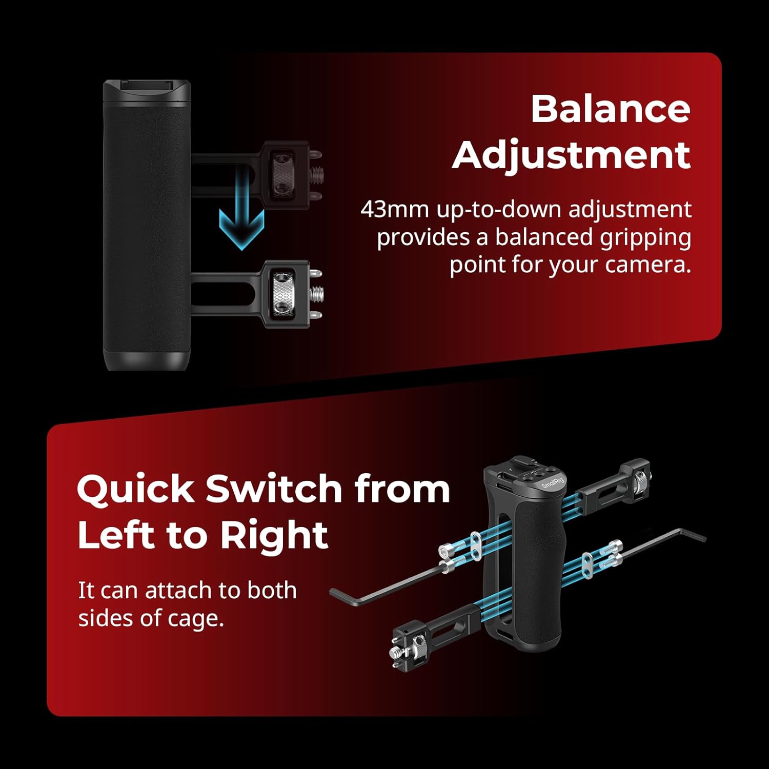 Detalle de SmallRig Maniglia laterale con vite di posizionamento 1/4''-20 5950