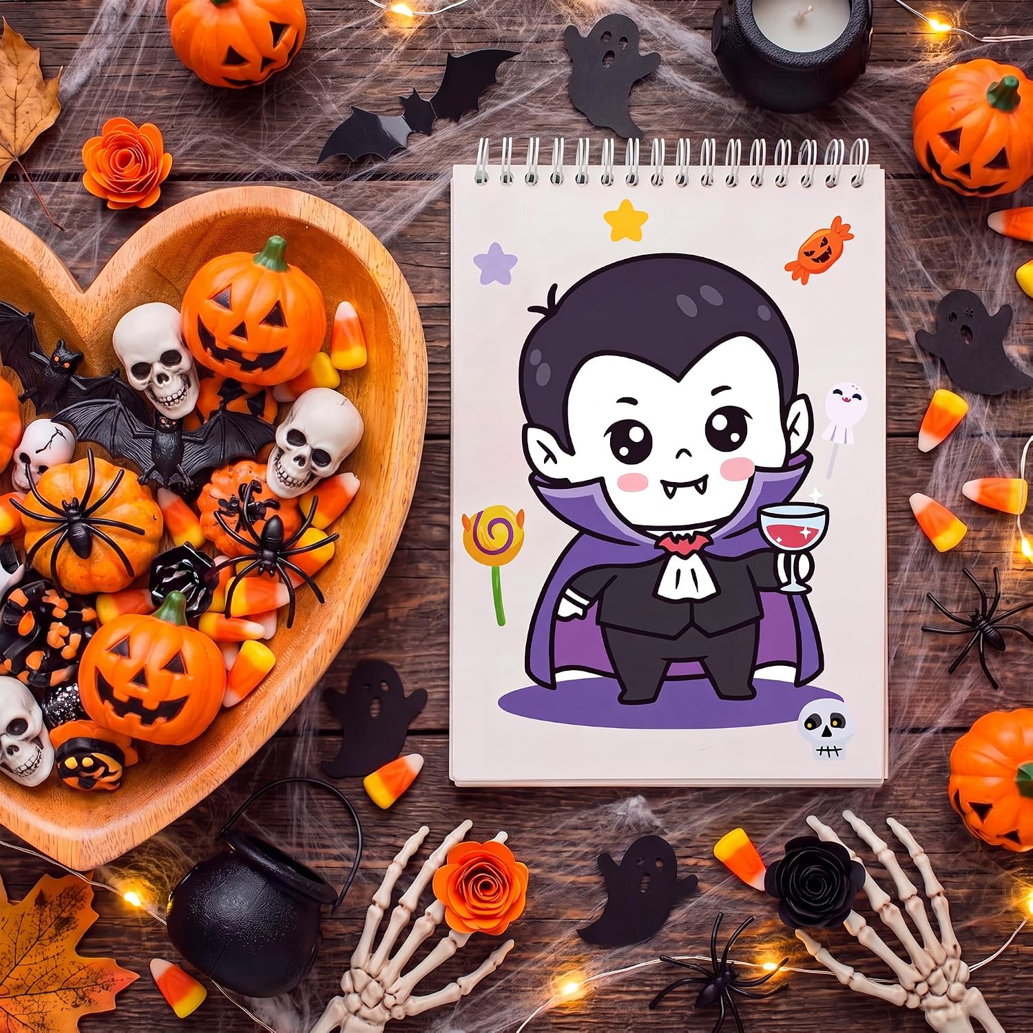Thumbnail 2 de Riccioofy Halloween Stickers for Kids, 24 DIY Sheets for Crafts and Parties