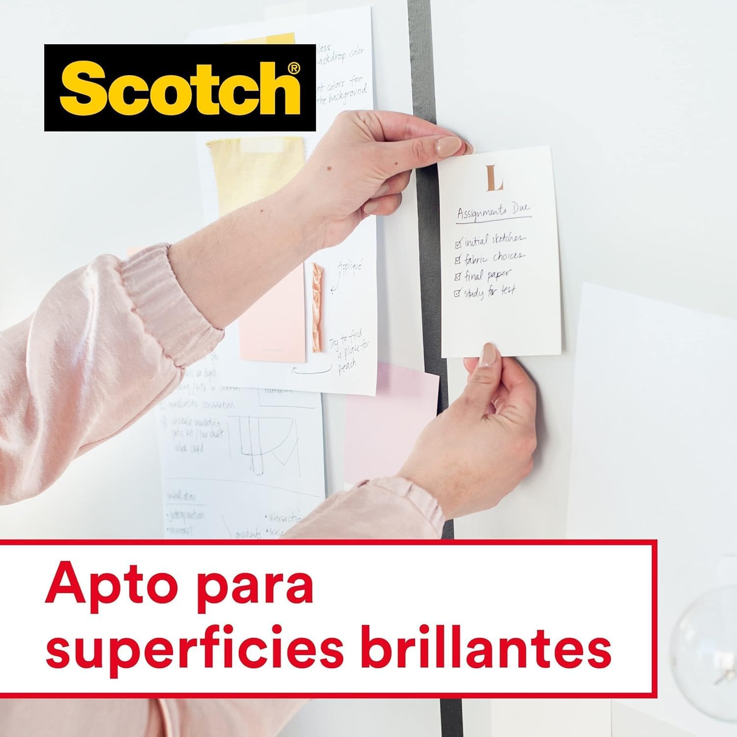 Detalle 2 de Scotch Crystal Tape Nastro Adesivo Trasparente – 8 Rotoli, 19 mm x 33 m