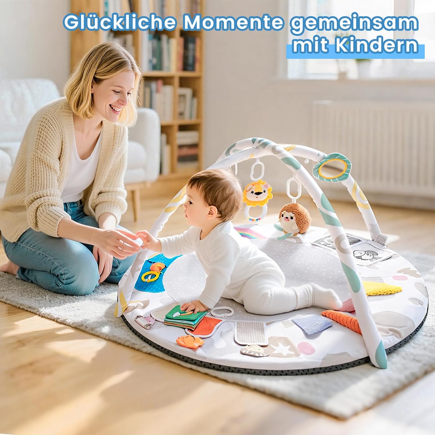 Thumbnail 6 de Krabbeldecke 95×95×52 cm Spielbogen Baby