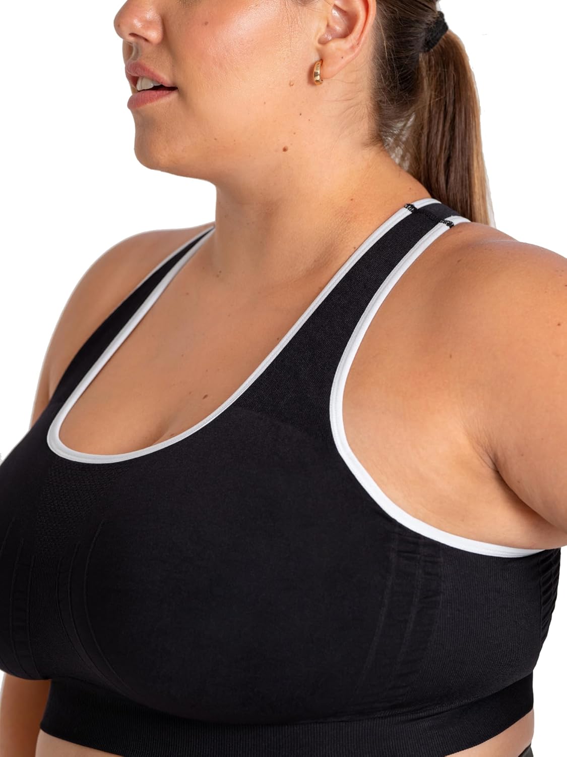 Thumbnail 1 de SHAPERMINT High Support Wireless Sports Bra for Women (Plus Size) with Removable Cups