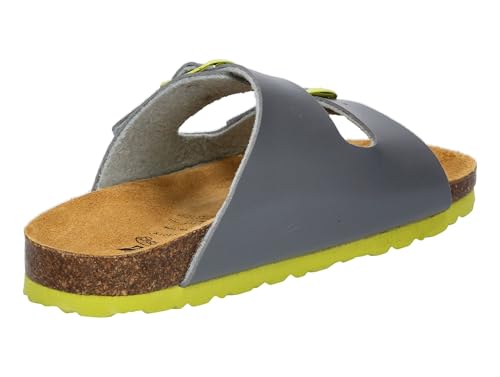 Thumbnail 3 de Lico Unisex Kinder Bioline Kids 2-schnaller Pantoletten – Grau Lemon, Größe 37 EU