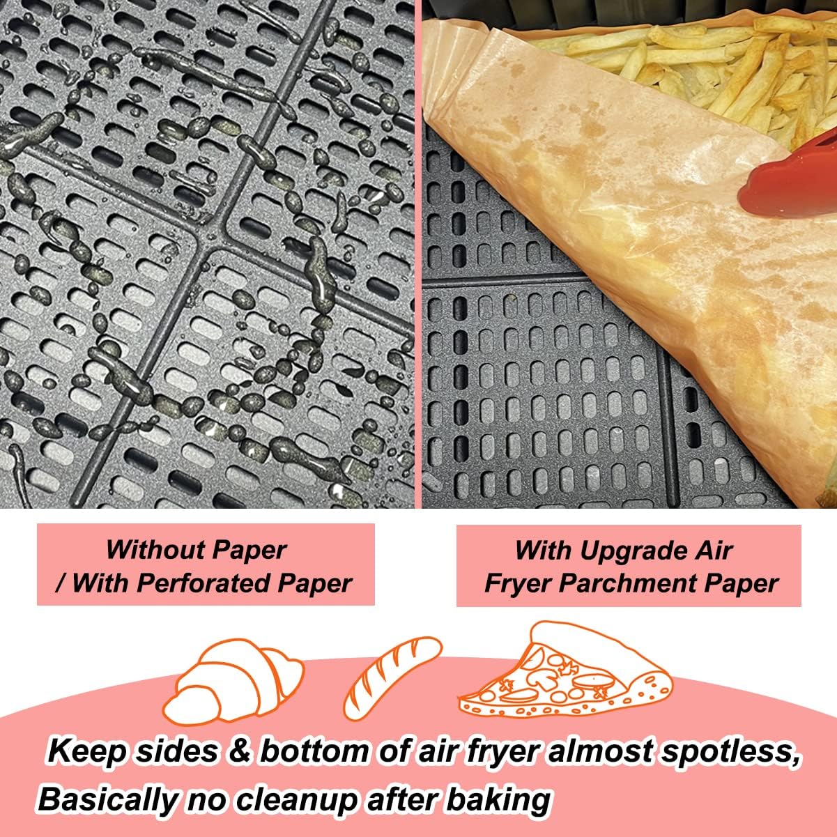 Thumbnail 3 de BYKITCHEN 150 Pcs Air Fryer Liners for Ninja Dual ⌛