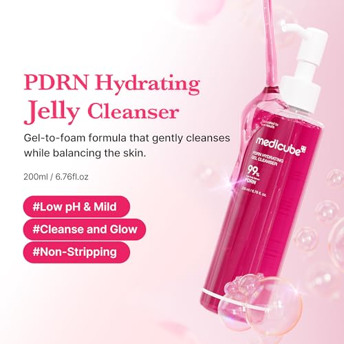 Detalle de medicube PDRN Jelly to Foam Cleanser – Gentle Low pH Hydrating Cleanser