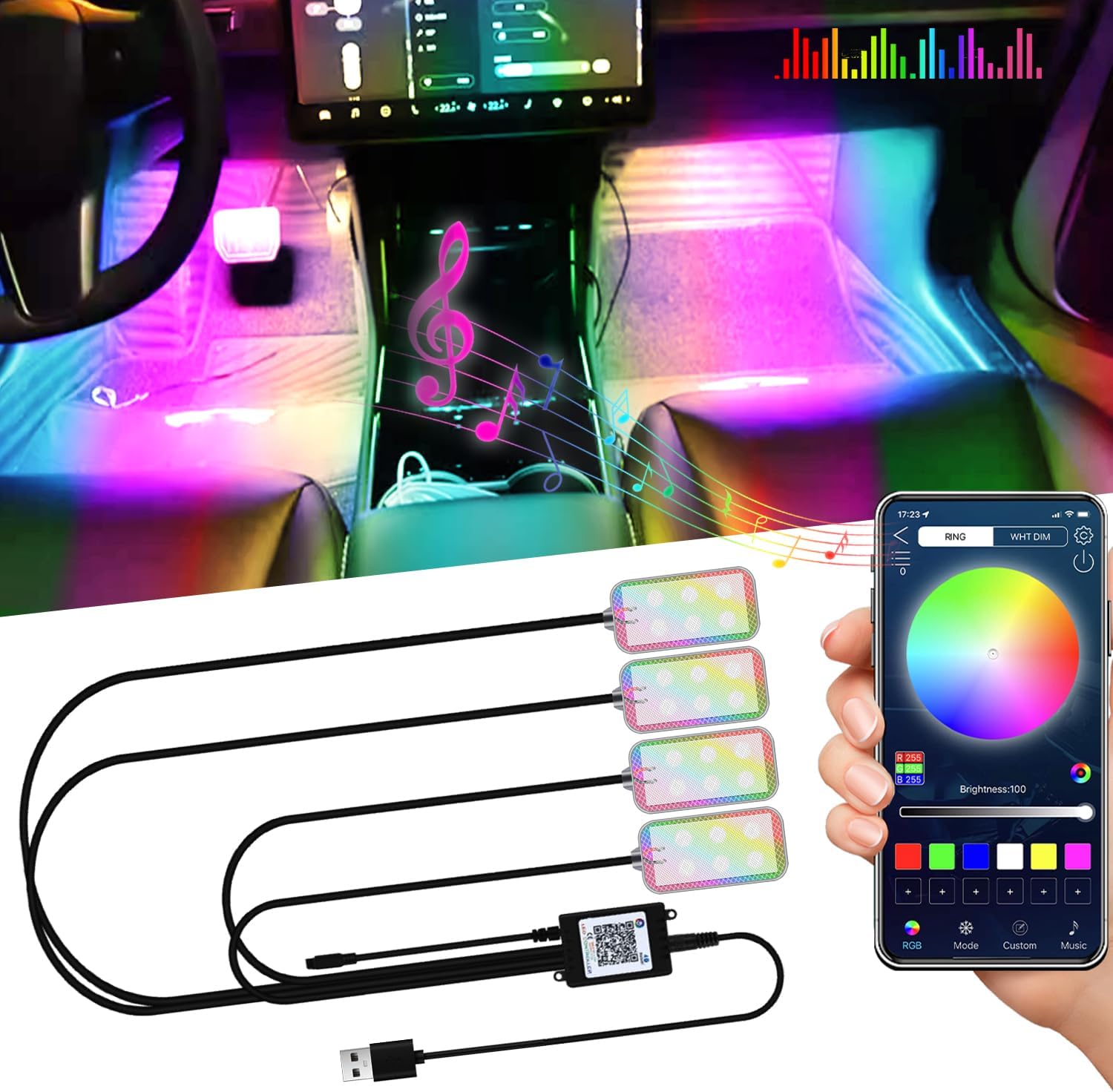 Thumbnail 5 de YONGMING Car LED Interior Lighting