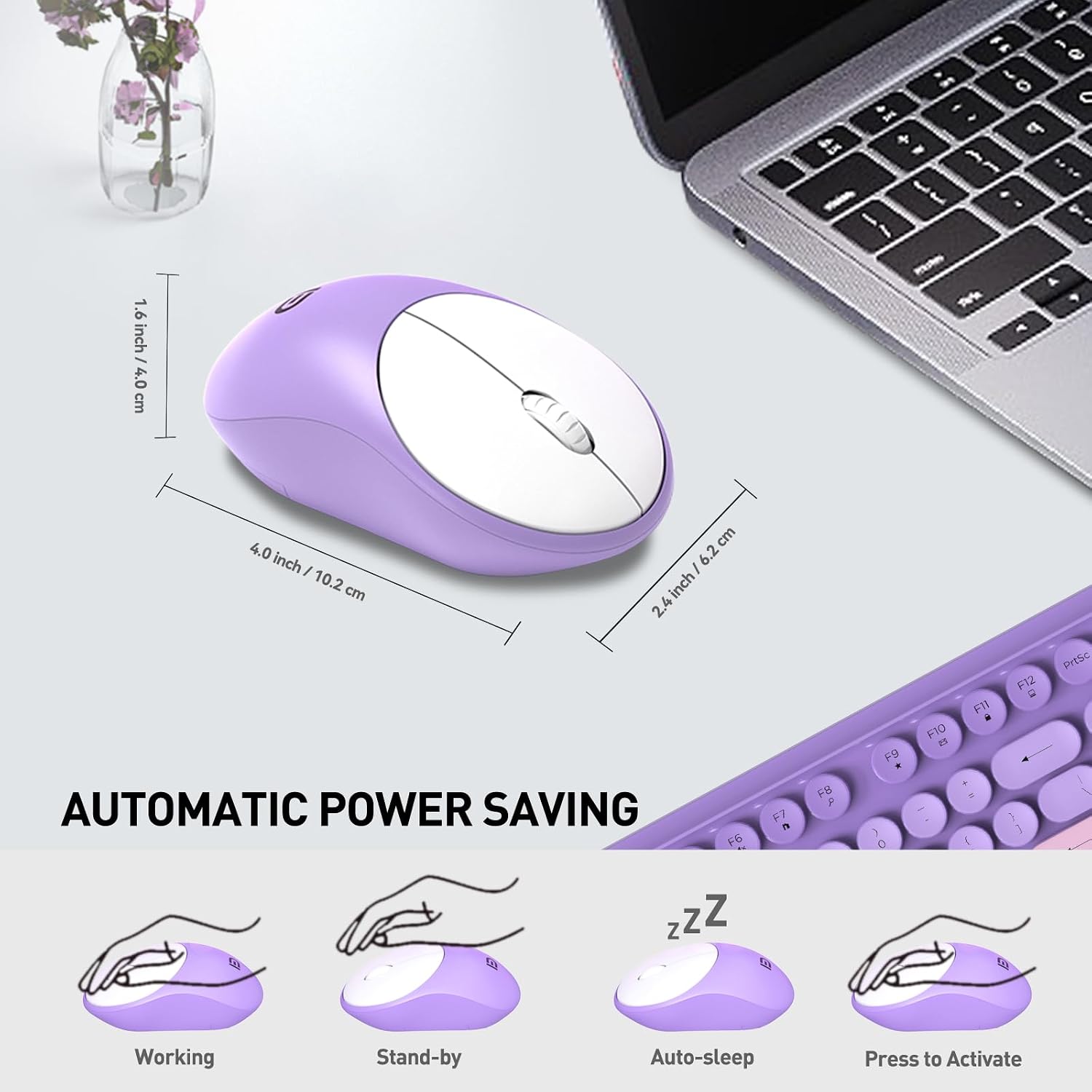 Thumbnail 4 de FD Wireless Keyboard and Mouse Combo 🖥