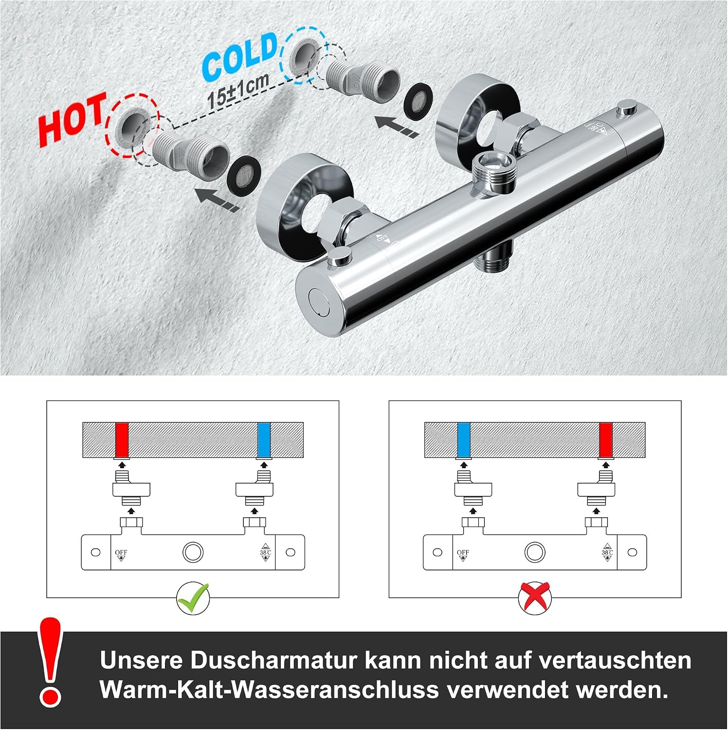 Thumbnail 4 de Görbach Columna Ducha Termostática 74–114 cm