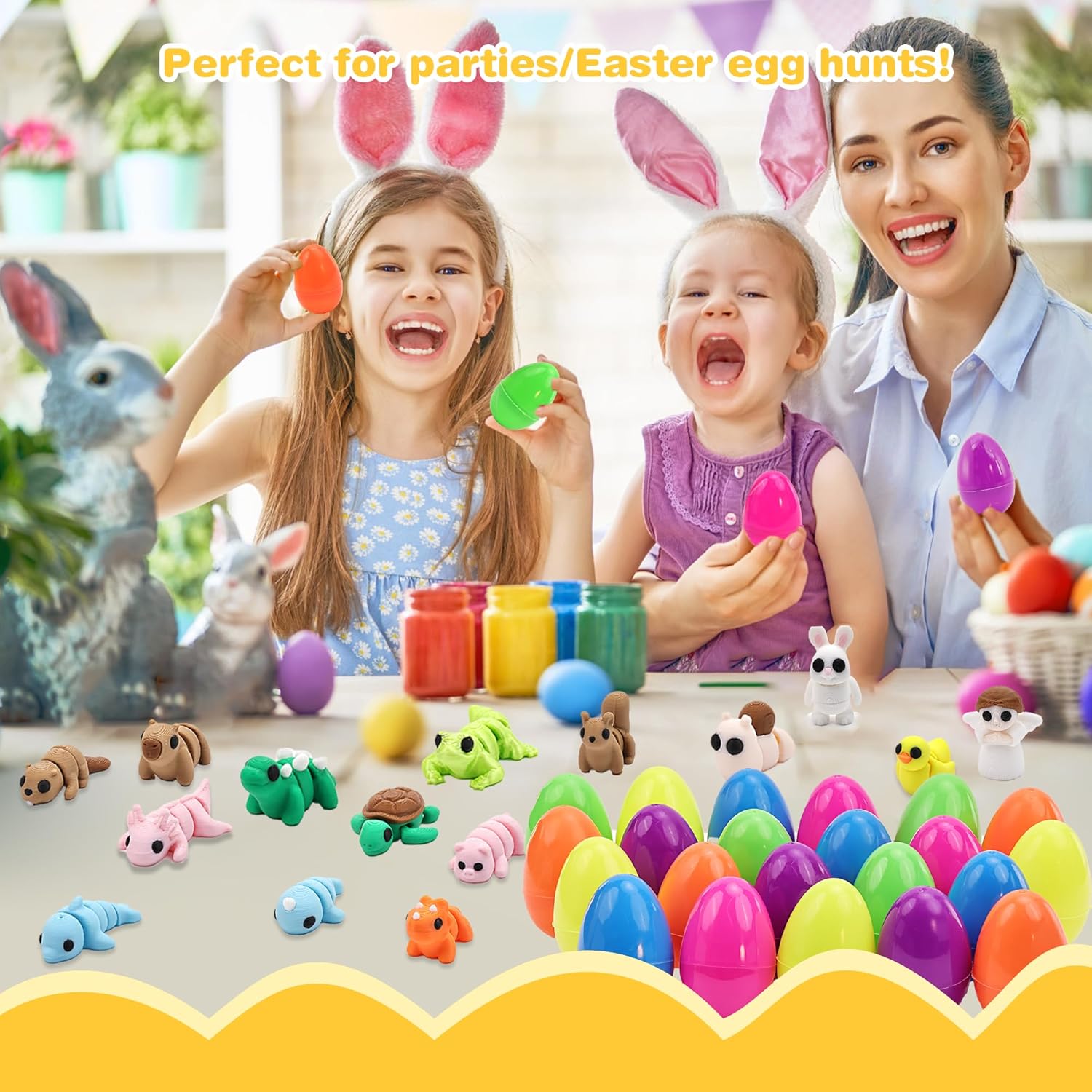 Thumbnail 2 de NEXT STOP M Easter Egg with 38 pcs 3D Printed Animal Figurines Set