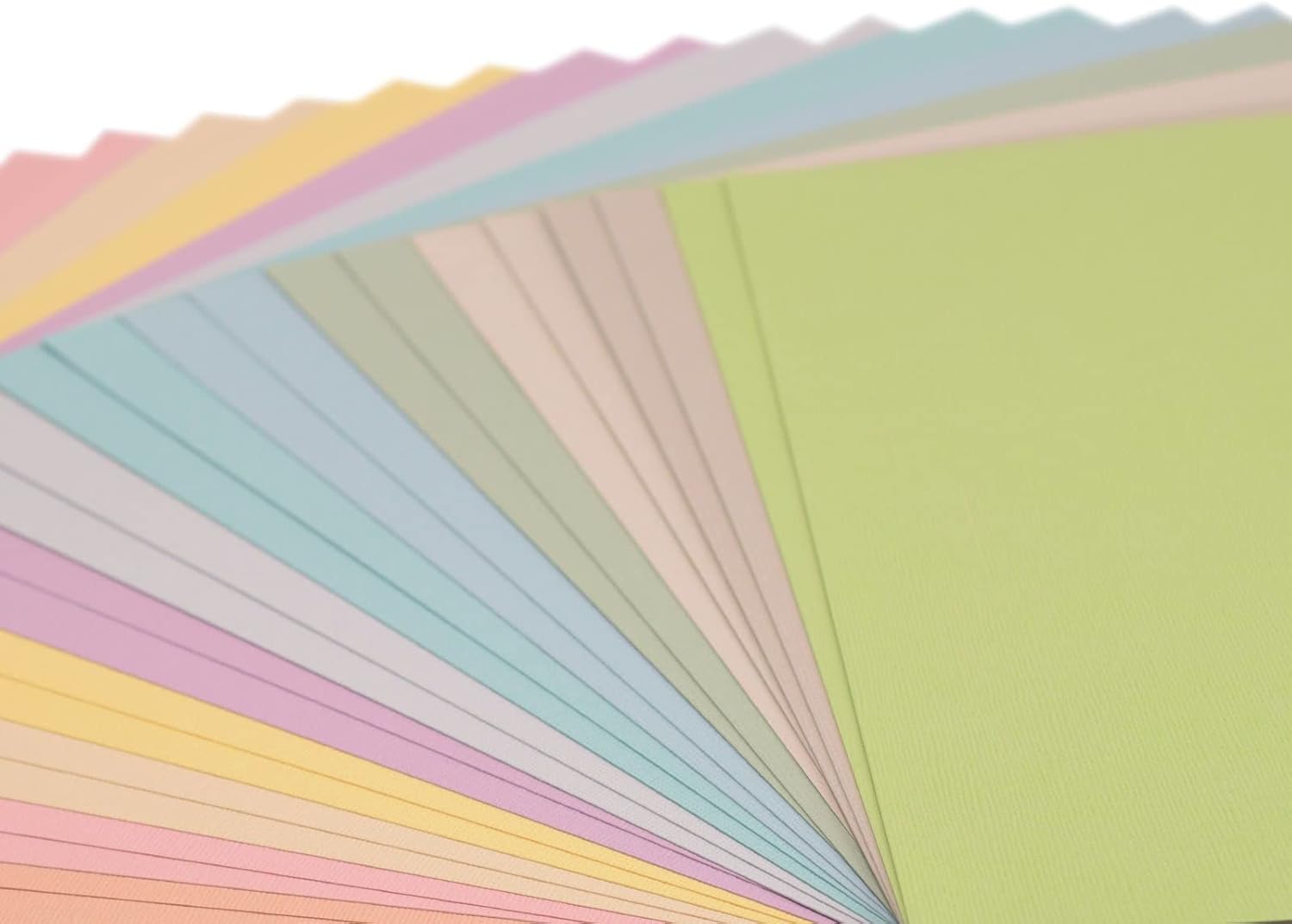 Detalle 2 de Florence Papier Cartonné Rugueux 30,5 x 30,5 cm — 24 feuilles, 216 g/m², pastel, Vaessen Creative
