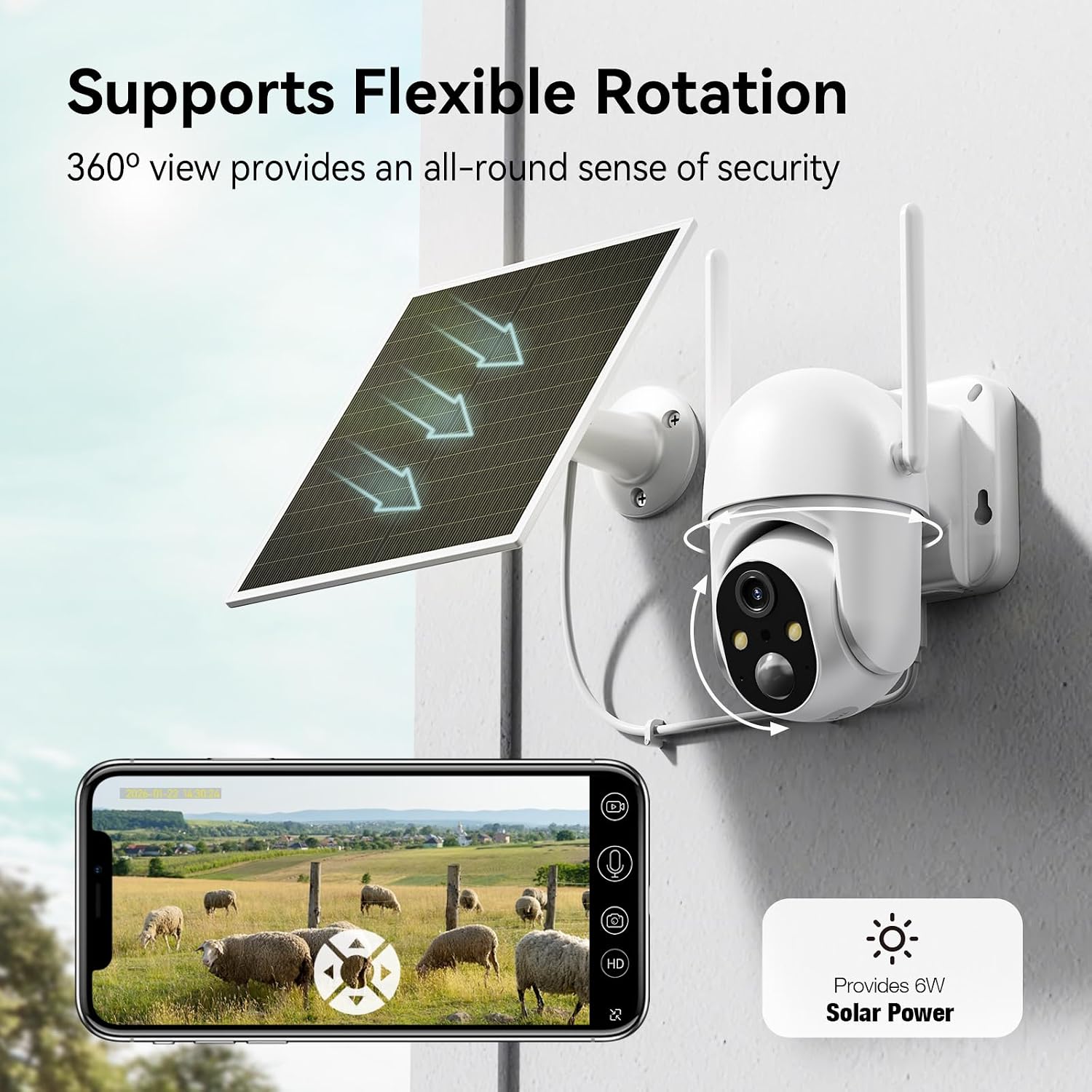 Thumbnail 3 de SEHMUA RBX-S44 4G LTE Solar Security Cameras, 2-Pack, 2K Color Night Vision