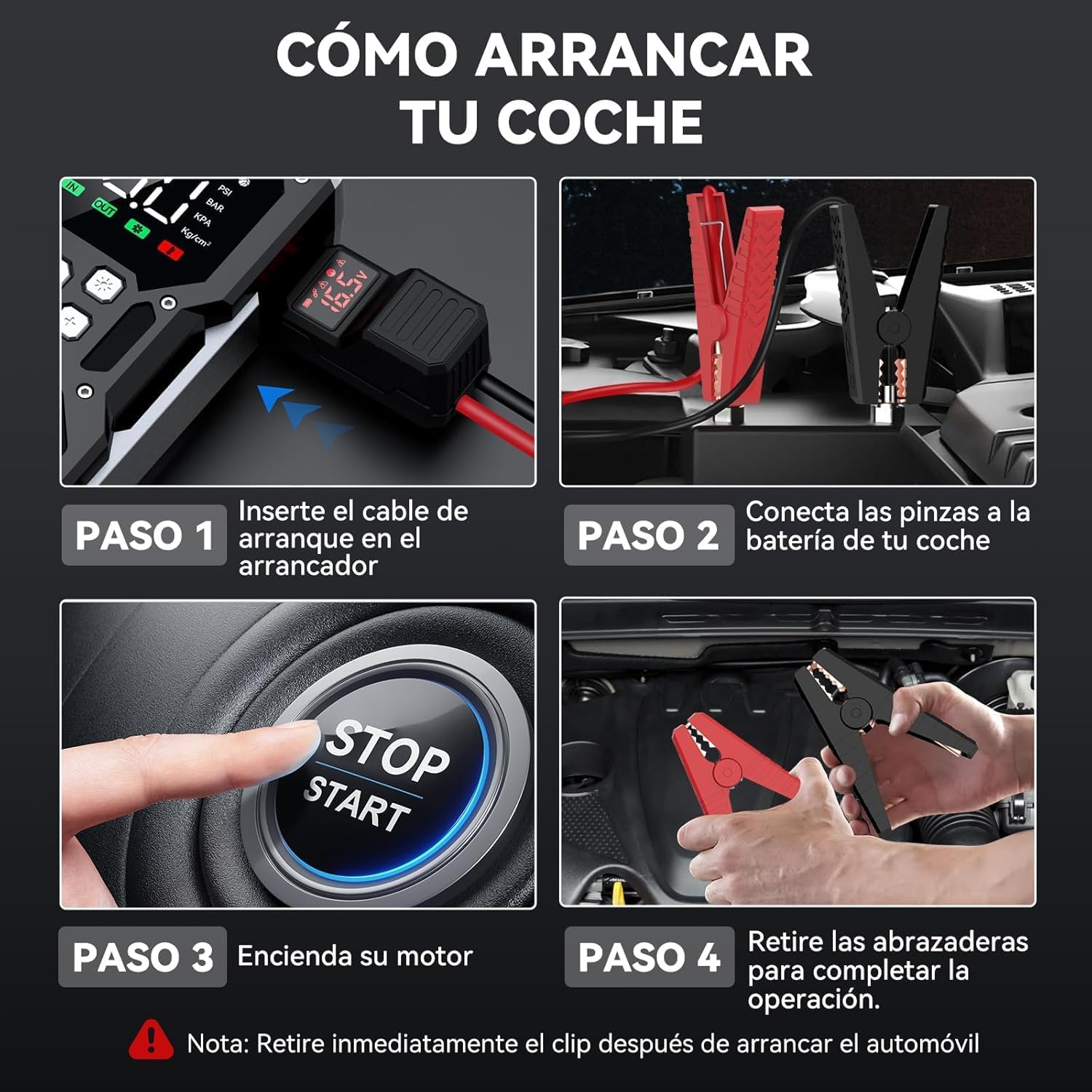 Thumbnail 7 de ACEZUK Arrancador de Batería 7000A ⚡ y Compresor 150PSI