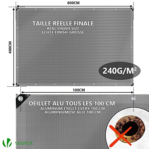 Thumbnail 3 de VOUNOT Telo Impermeabile Esterno 4x6m: telo protettivo resistente per esterni e interni
