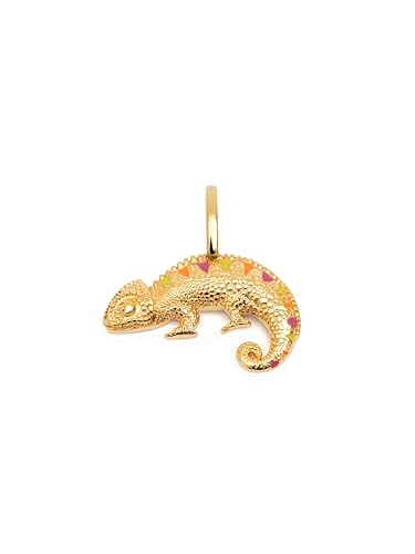 Detalle de SINGULARU Charm Camaleón Enamel Lima, reversible 💍