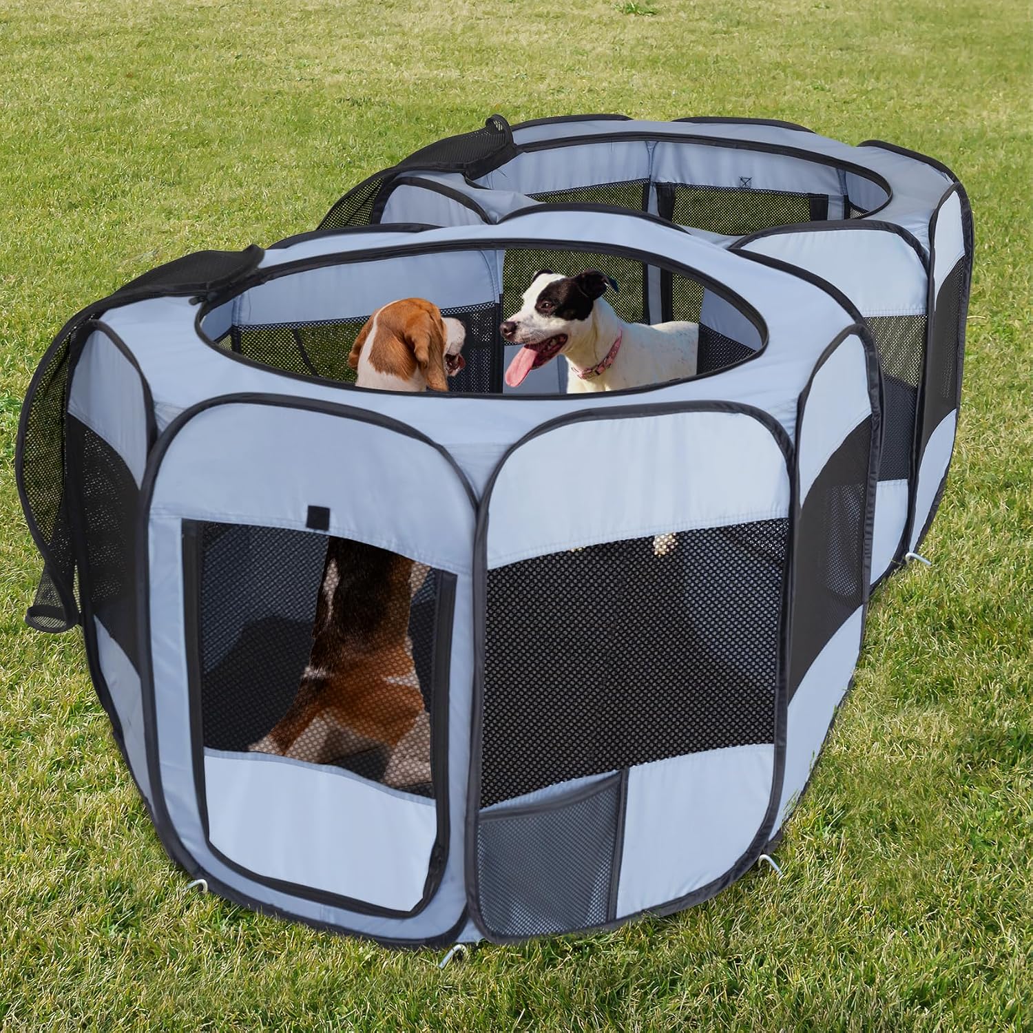Detalle de Pop-up pet playpen with steel frame