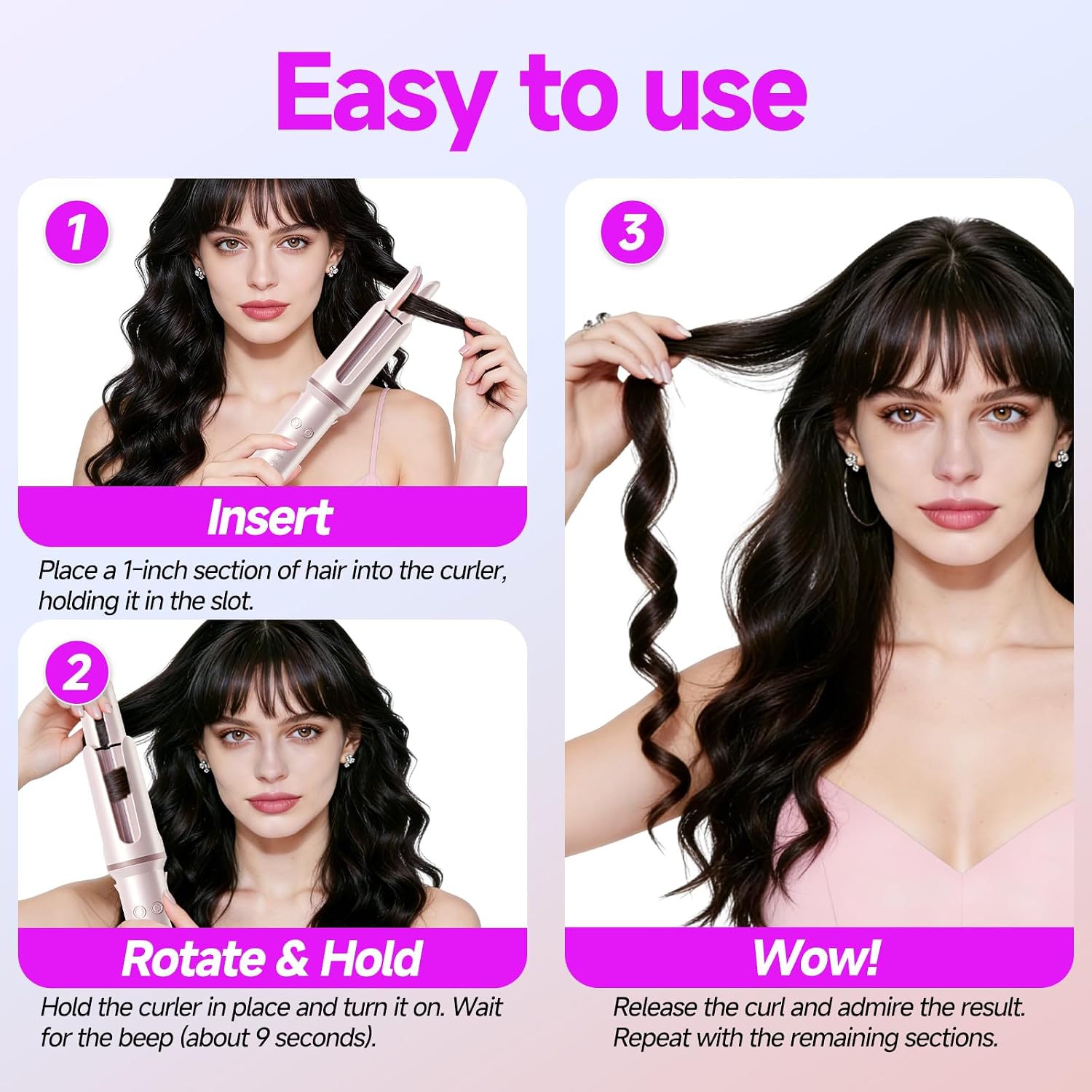 Thumbnail 2 de DYHOO Automatic Curling Iron, 1.25-Inch Barrel