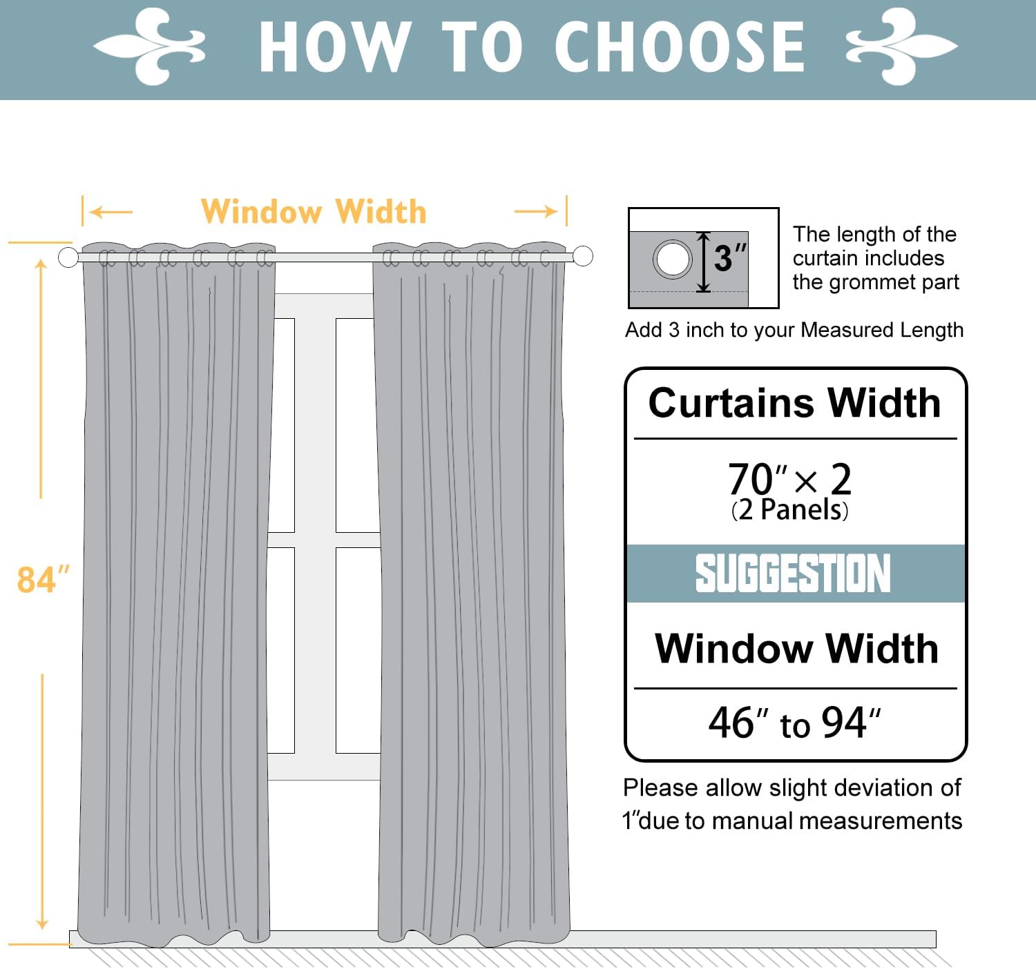 Thumbnail 4 de ChrisDowa 70-inch Blackout Curtains, 2 Panels 🪟
