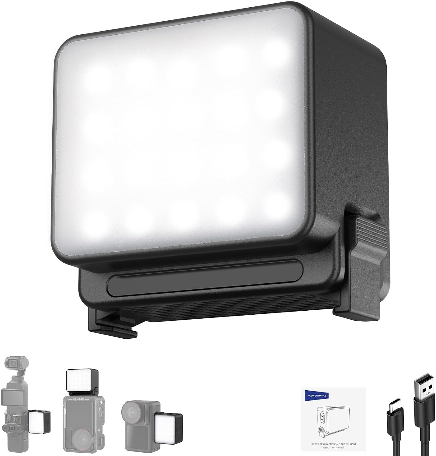 NEEWER M20 Magnetische LED Kamera Leuchte 5600K