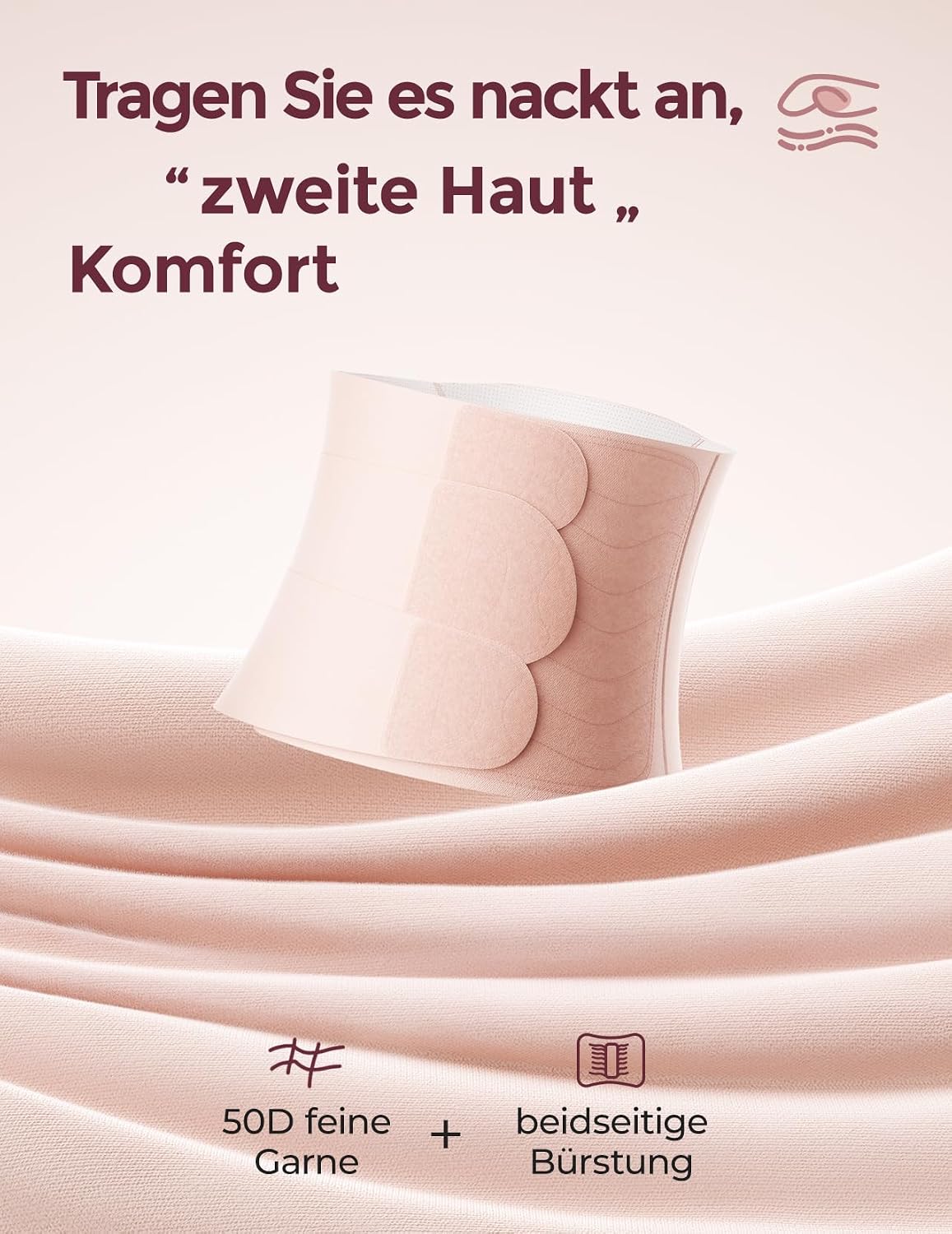 Detalle de Momcozy Ergowrap Bauchgurt nach Geburt – 3D-Kompression & Rückenstütze für die Rückbildung nach Kaiserschnitt (Standard, 2XL)