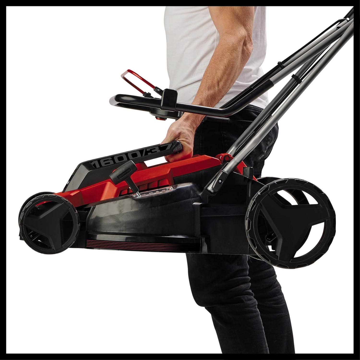 Thumbnail 6 de Einhell GC-EM 1600/37 electric lawn mower (1600W, 37cm cutting width, 38L grass box, 20–60mm heights)