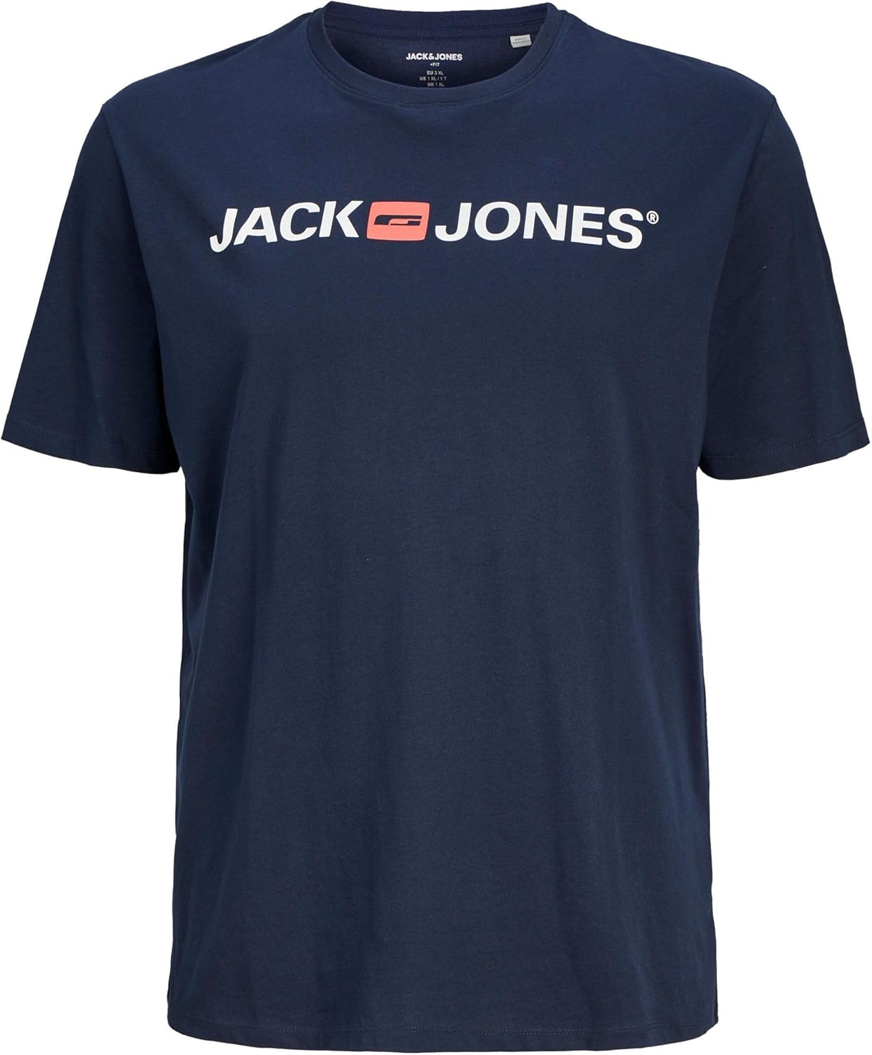 Detalle 2 de JACK & JONES Corp Camiseta cuello redondo XXL para Hombre Navy Blazer XXXXL