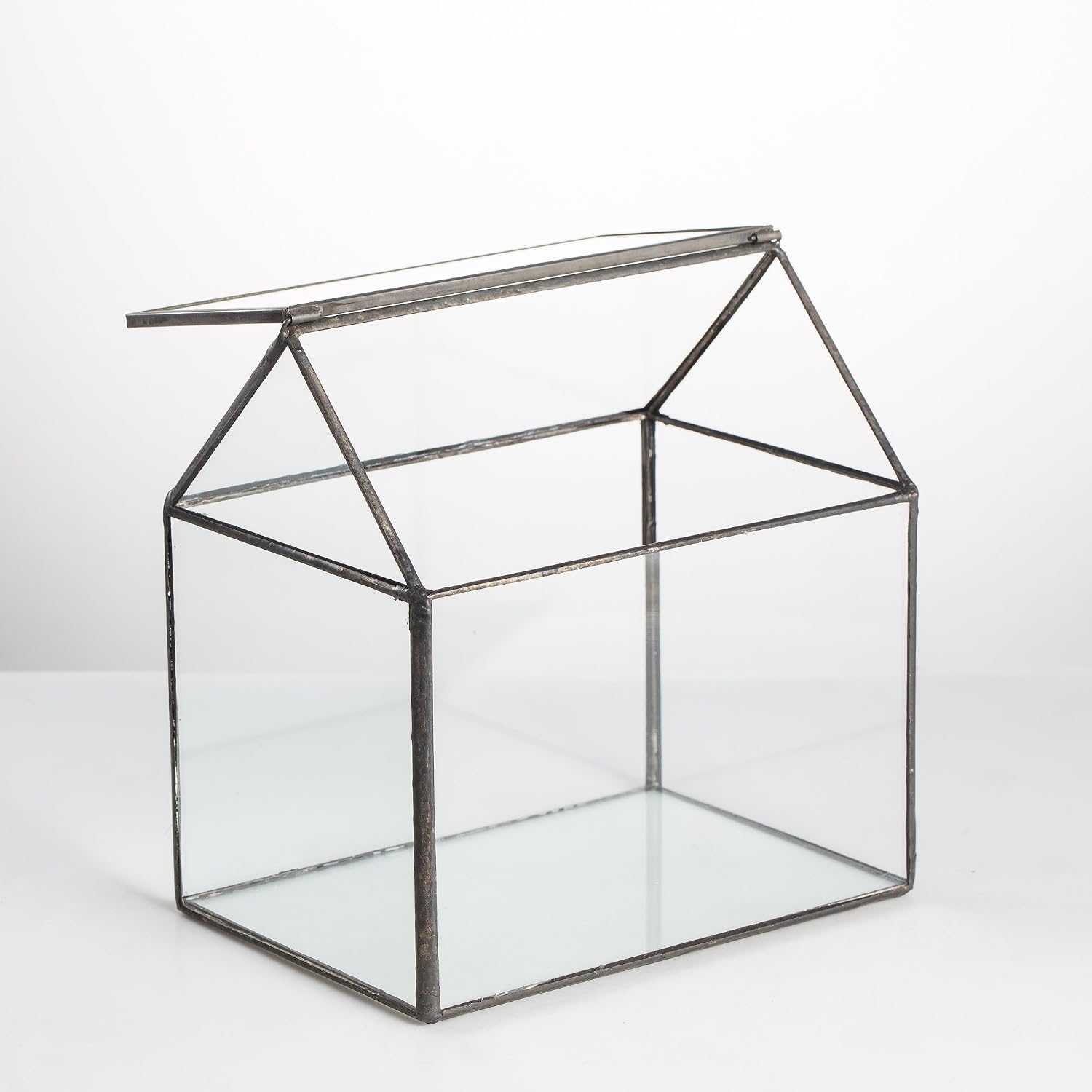 Thumbnail 3 de NCYP Small Closed Glass Geometric Terrarium with Swing Lid for Succulents and Moss