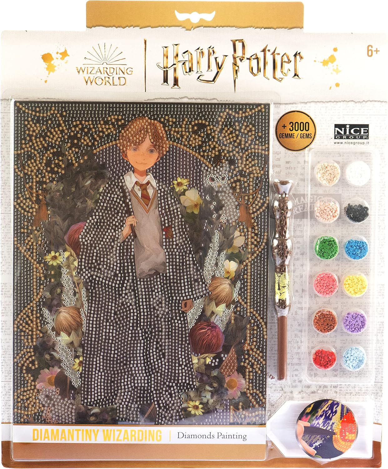 Thumbnail 6 de DIAMANTINY Harry Potter Yume Fantasy 21010 Hermiona – mozaika A4 z kryształkami 3D