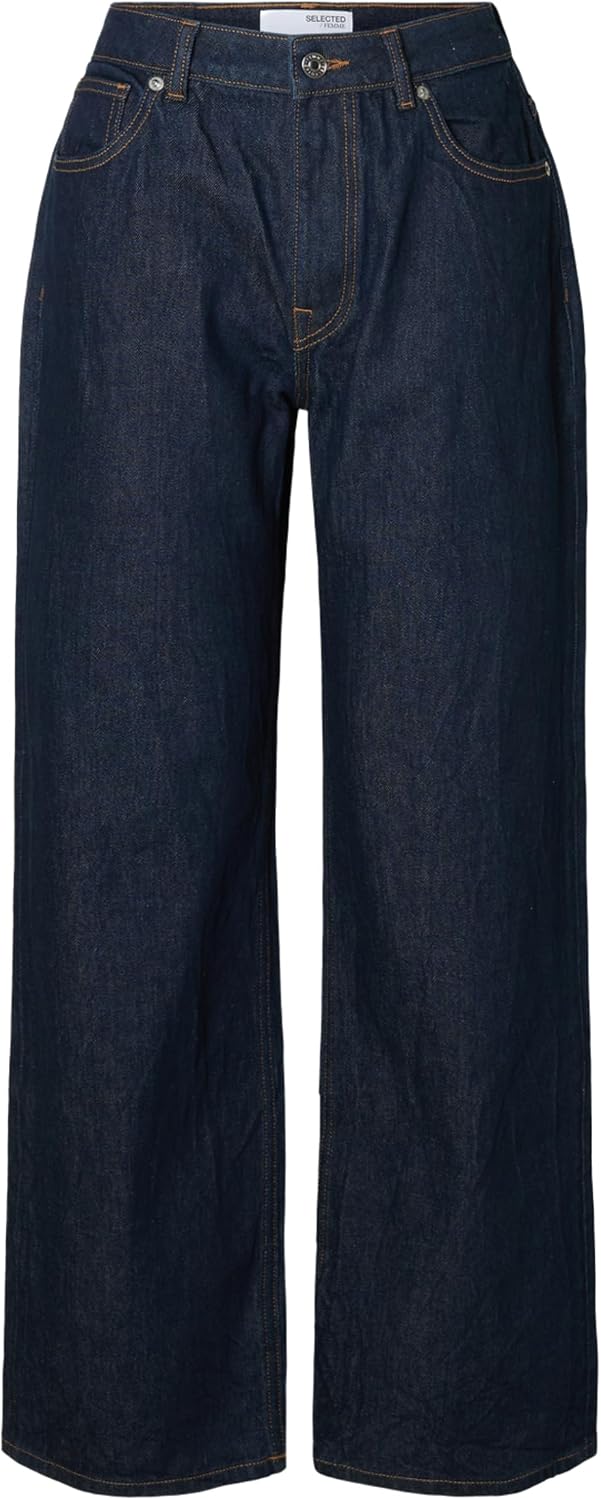Detalle 2 de SELECTED FEMME Slfwide Bea-Kori Hw Jeans