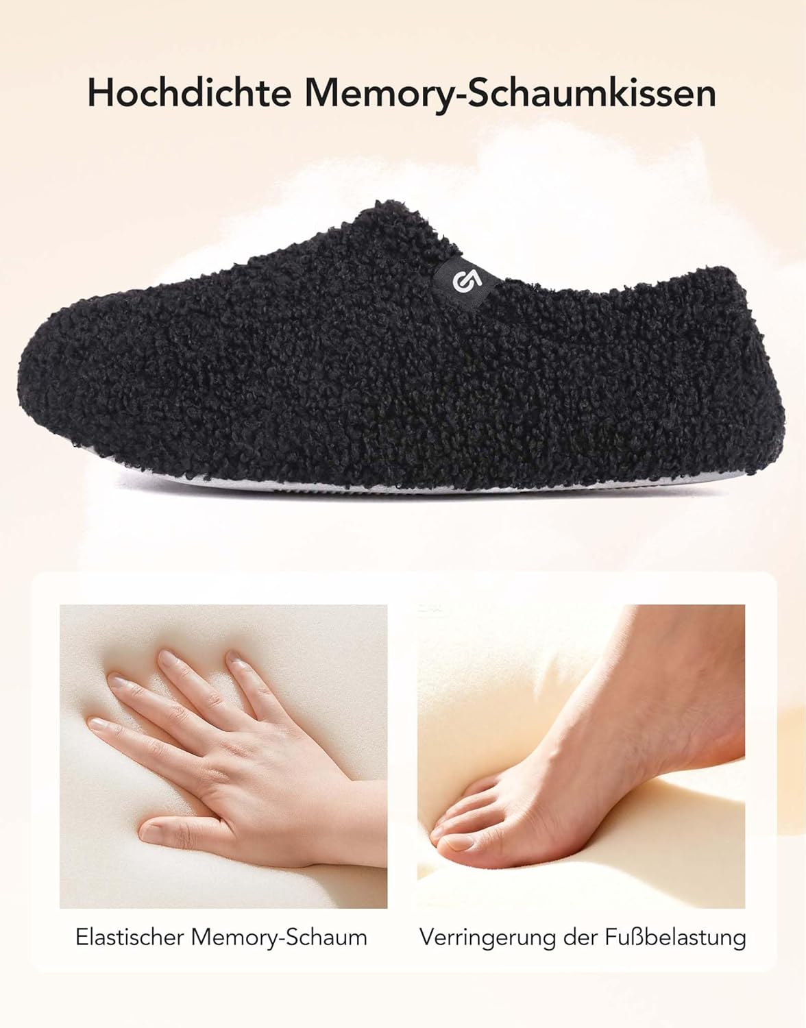Detalle 2 de VeraCosy Hausschuhe Memory Foam Filz