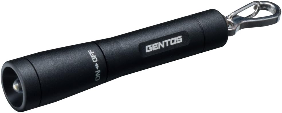 Detalle de GENTOS GK-002B 小型LEDキーライト 15ルーメン・単4形電池・アルミニウム製