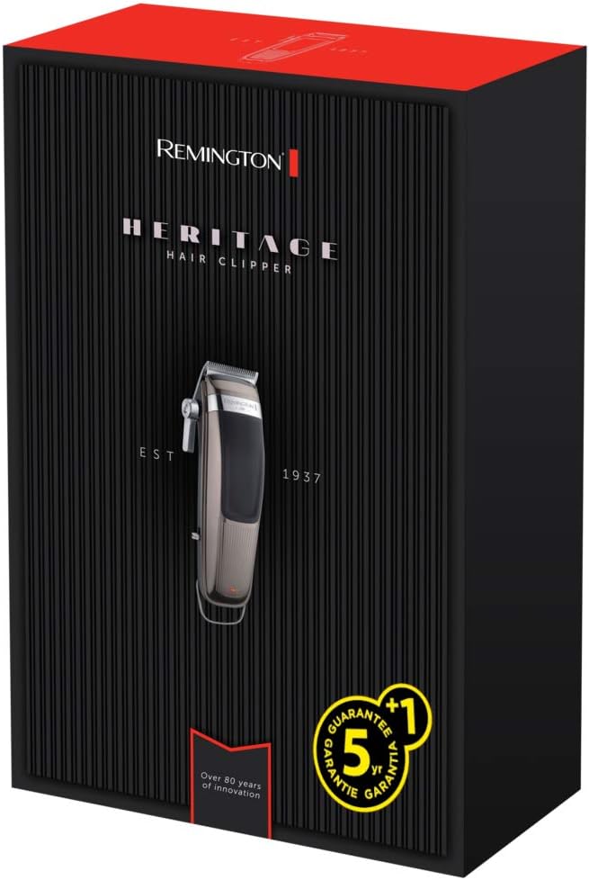 Thumbnail 1 de Remington Tondeuse cheveux Design Vintage Heritage (HC9100) : 11 sabots, lames inox lavables et usage sans fil