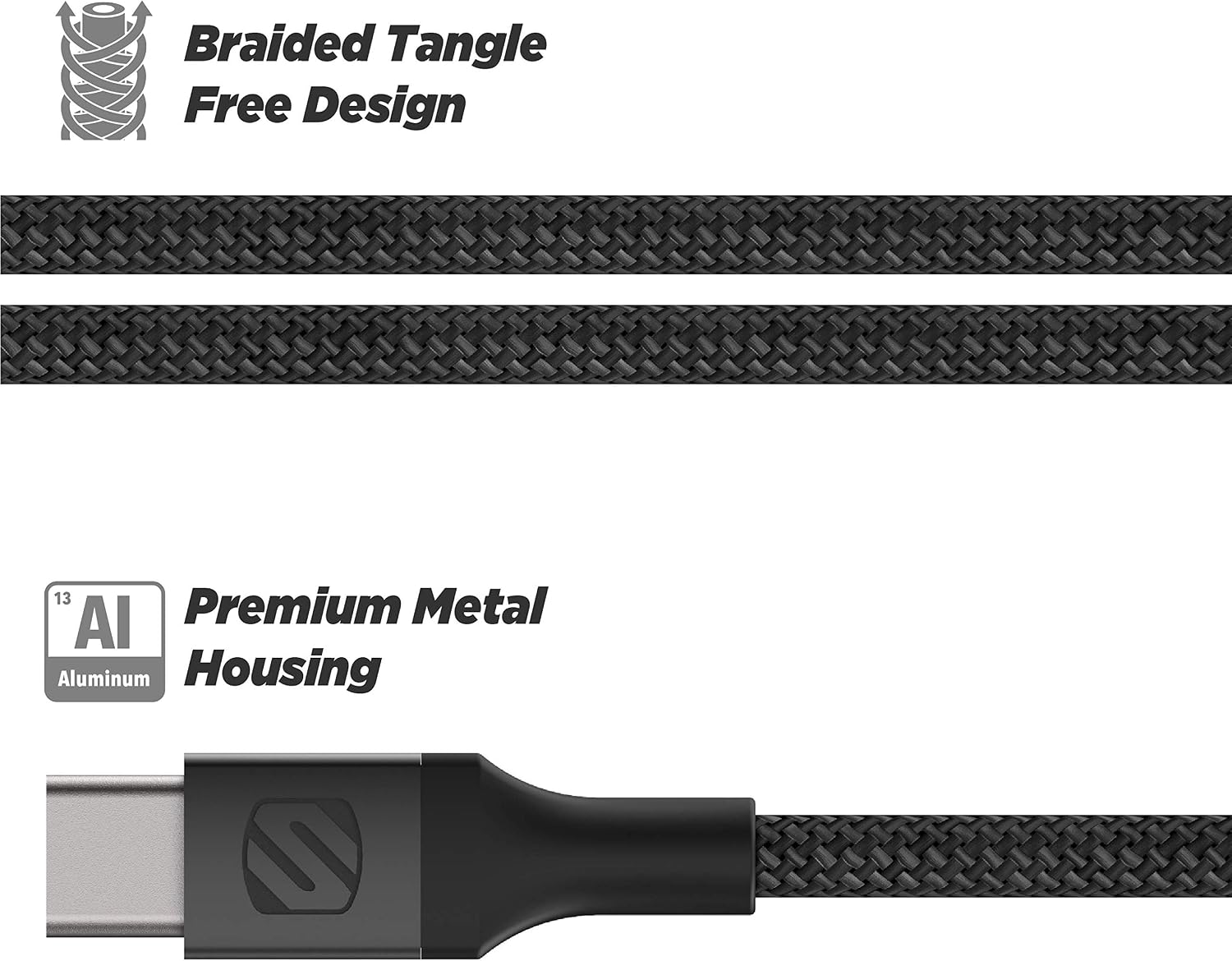 Thumbnail 2 de Scosche CAB10-SP USB Type-C Cable 10ft ๐