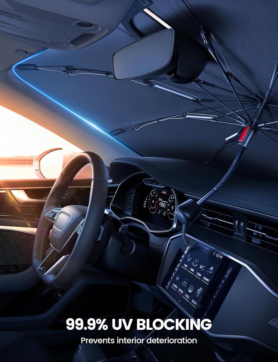 Thumbnail 1 de Car Windshield Sunshade for Tacoma (2016-2026) — 2026 Foldable UV-Block Sun Shade Umbrella