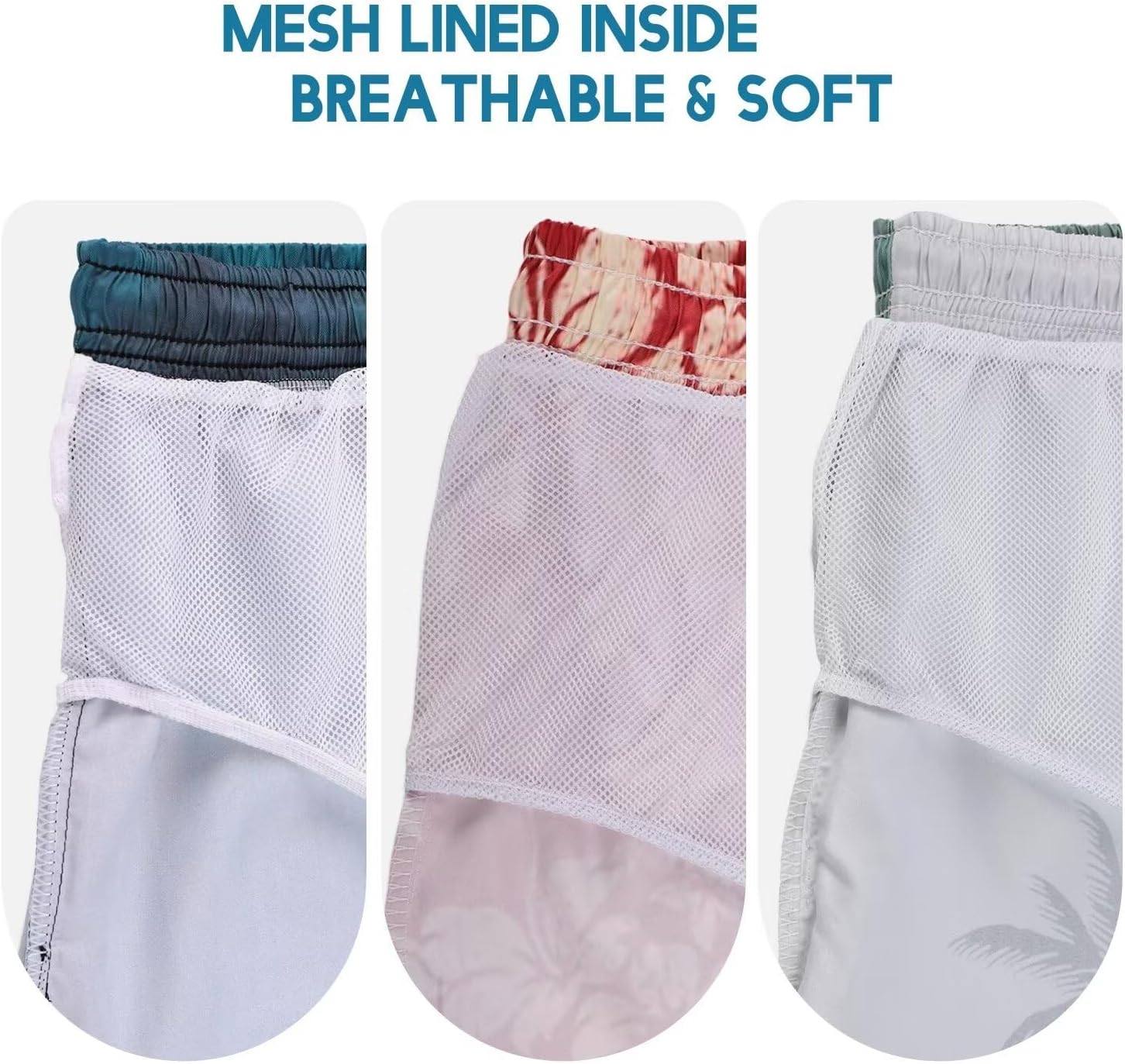 Detalle 2 de Men's Swim Trunks Hawaiian Beach Shorts with Pockets