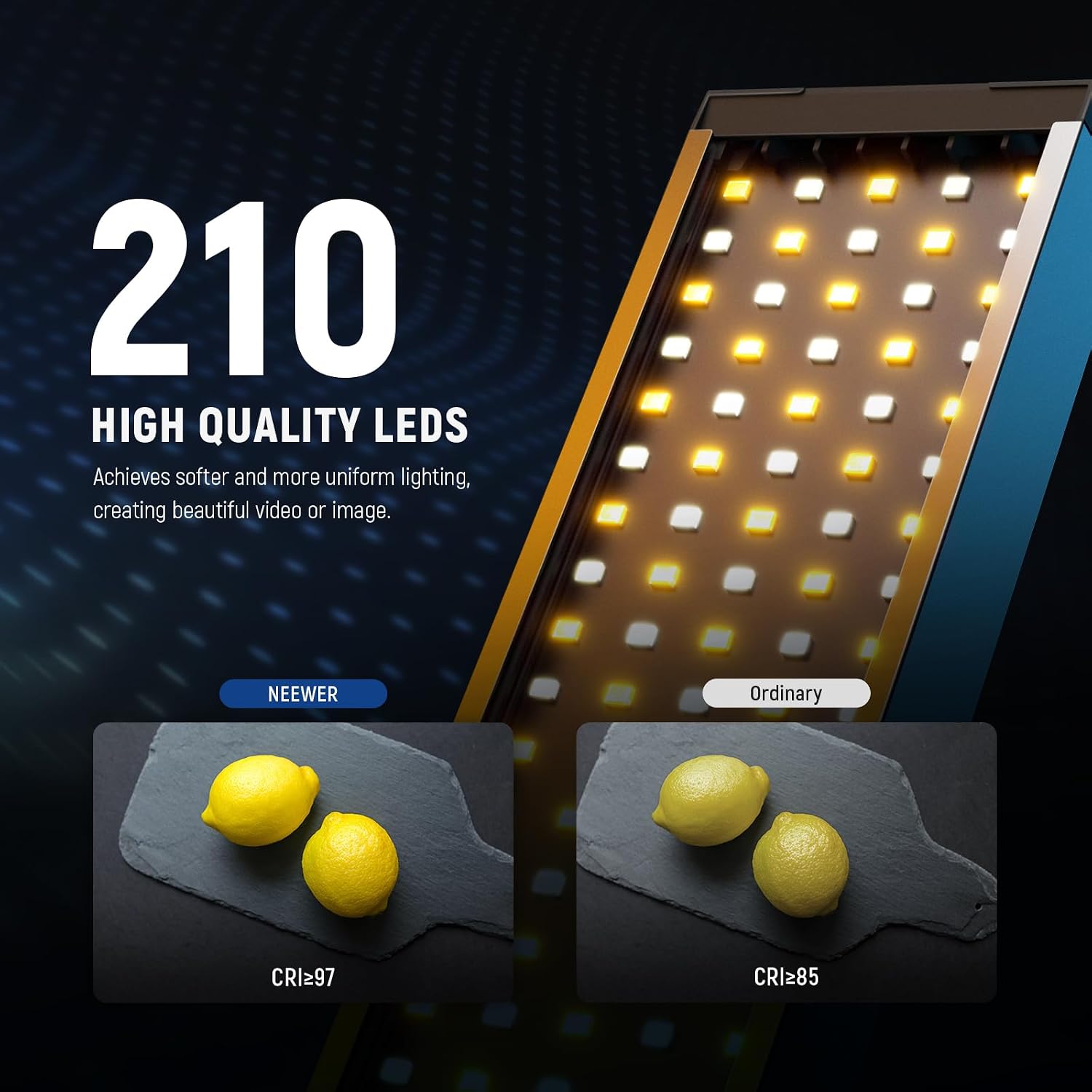 Thumbnail 2 de NEEWER BH20B Black LED Video Light Stick Kit, 2-Pack with 2.4G Remote