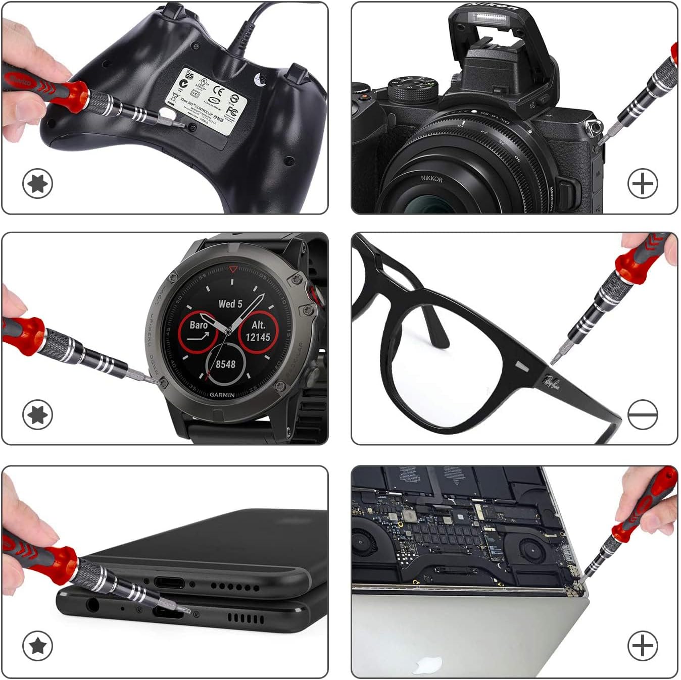 Detalle de Feinmechaniker Mini-Schraubendreher-Set Buvlizo 124 in 1 mit 103 Bits (PC, Laptop, iPhone & mehr)