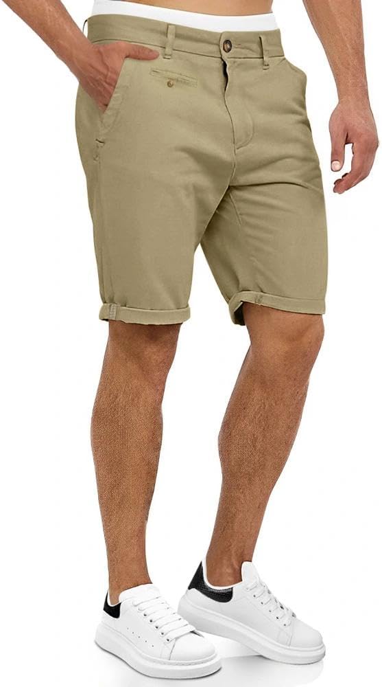 Thumbnail 6 de ZOXOZ herrshorts i bomull med fickor och rak, avslappnad passform