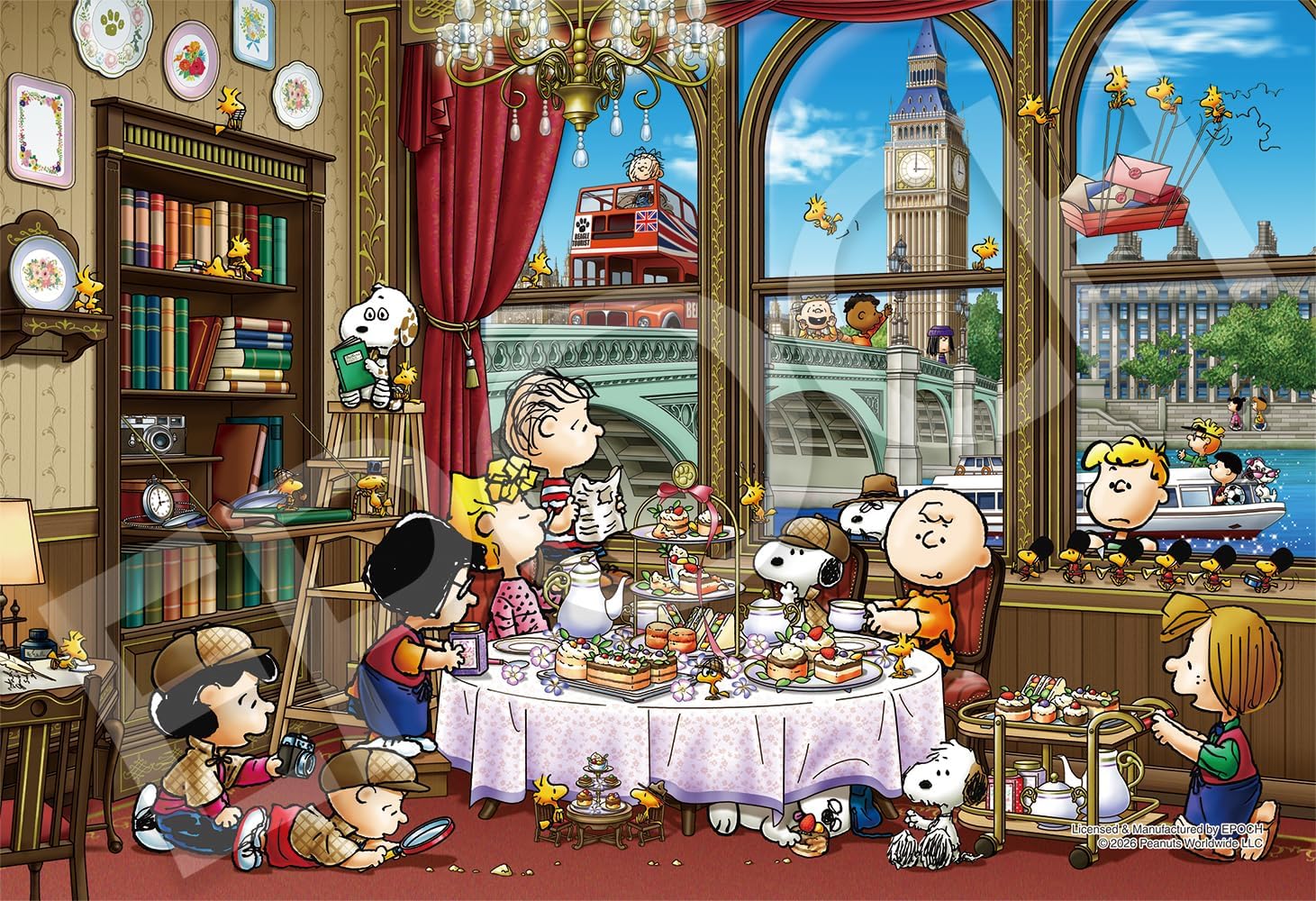 Thumbnail 5 de エポック社 54-717s PEANUTS スヌーピー ジグソーパズル 2000スーパースモールピース 38×53cm