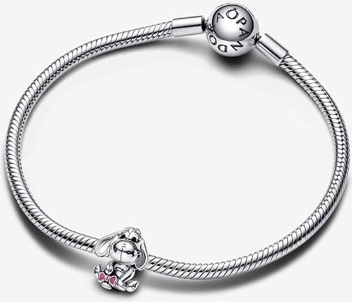 Detalle de PANDORA Disney Winnie Puuh Charm – Sterling Silber und Emaille, kompatibel mit Moments Armbändern
