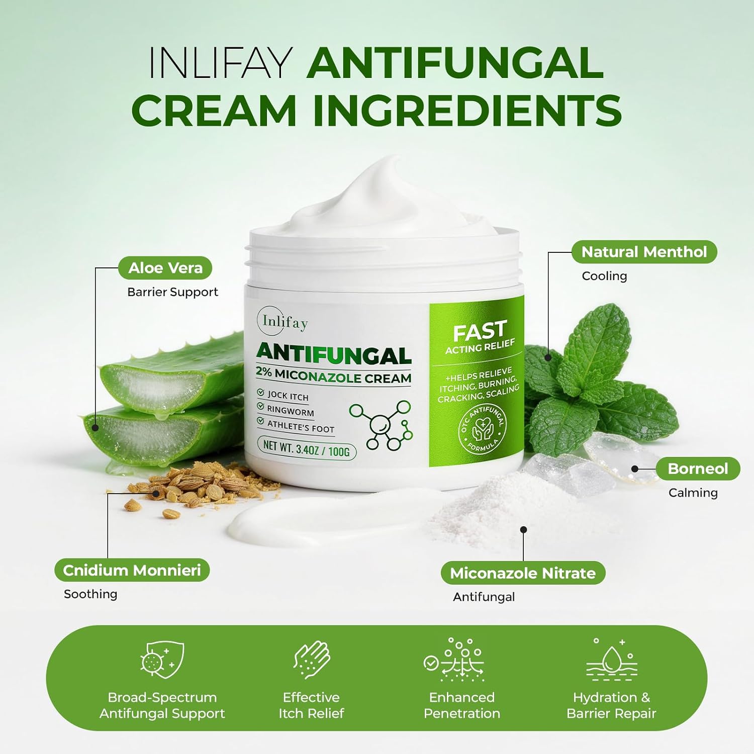 Thumbnail 3 de Inlifay Antifungal Soap Bar 2-Pack for Athlete's Foot, Jock Itch & Ringworm