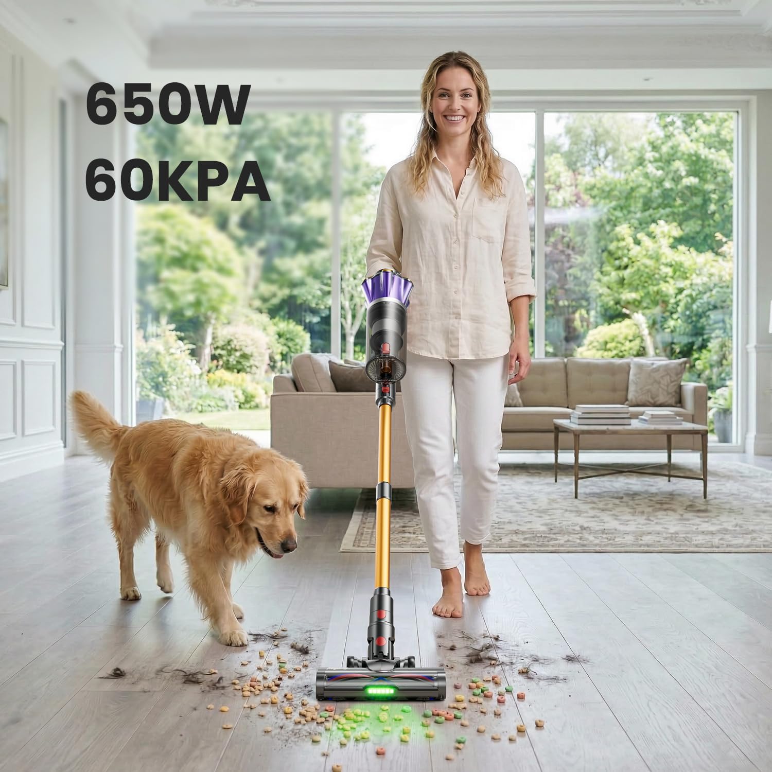 Detalle 2 de Envyenjoy Cordless Vacuum Cleaner, 1.8L Cup