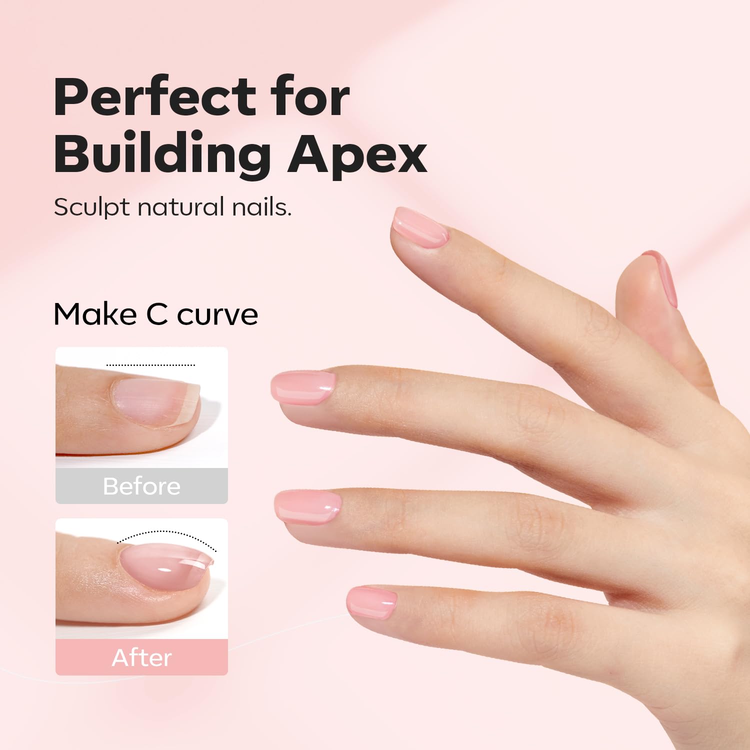 Thumbnail 4 de Modelones Aufbaugel Nägel Rosa Nude Builder – 15 ml
