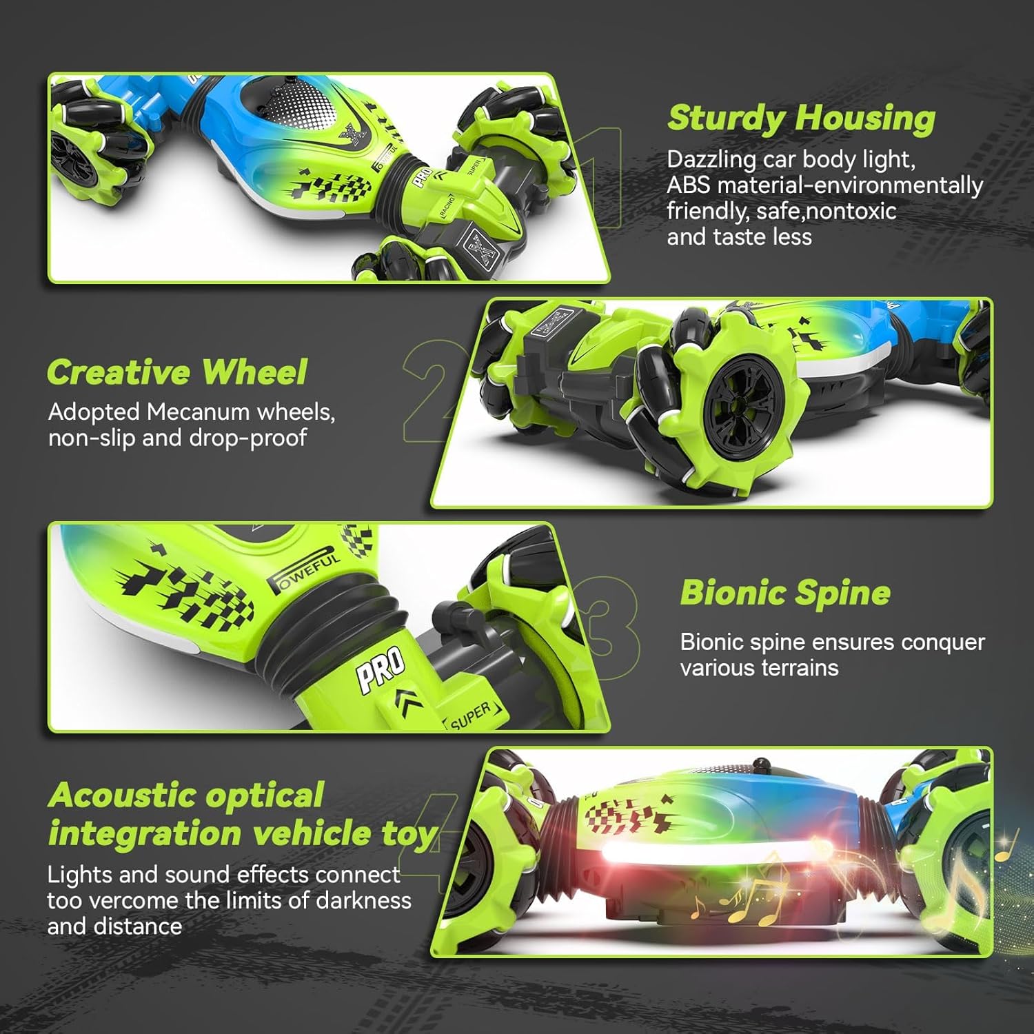 Thumbnail 6 de Dysaim Gesture RC Car: Hand-Controlled Stunt Car for 6–12 Year Olds