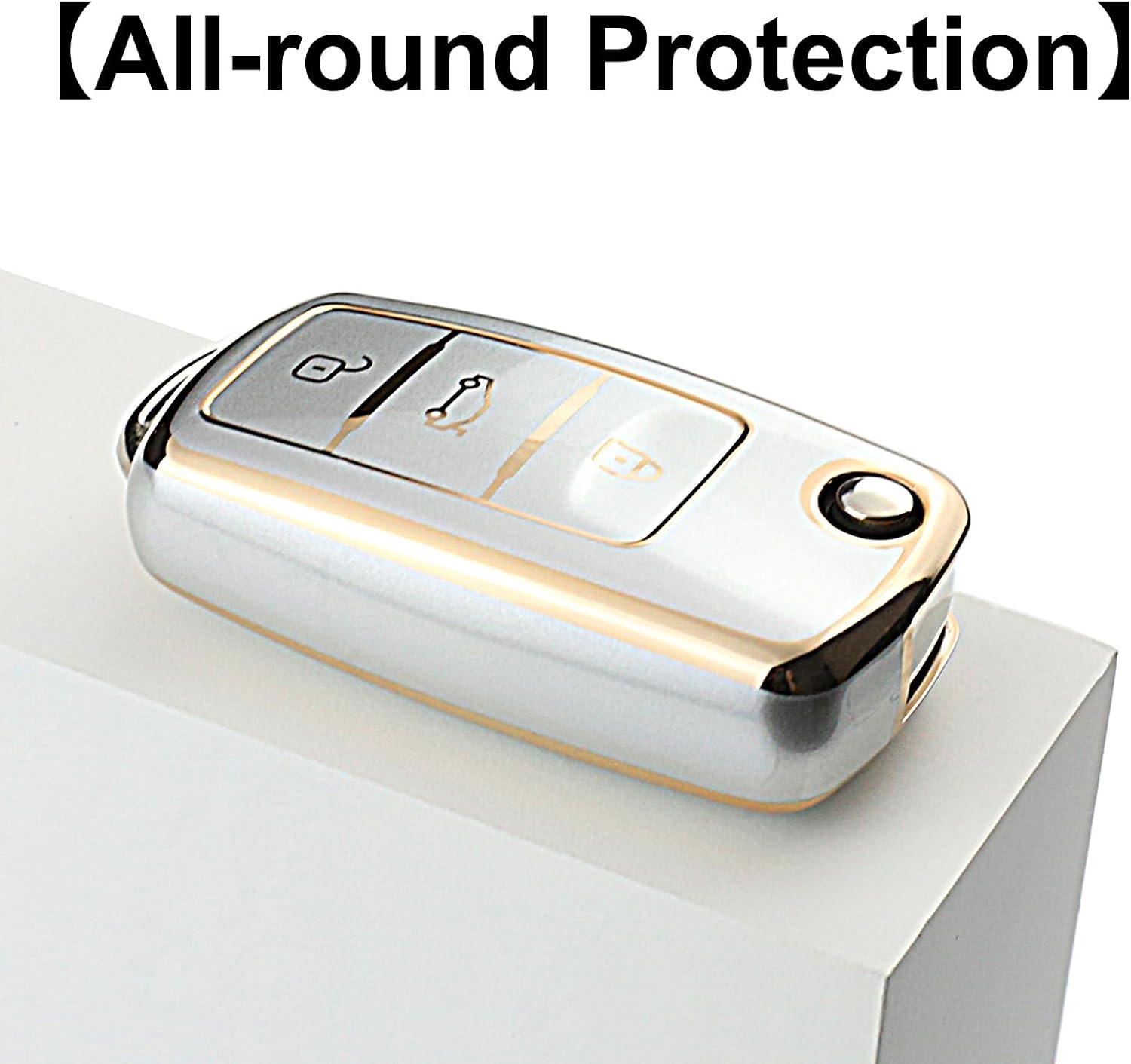 Detalle 2 de QIULIFAN Key Cover TPU for VW 3-Button