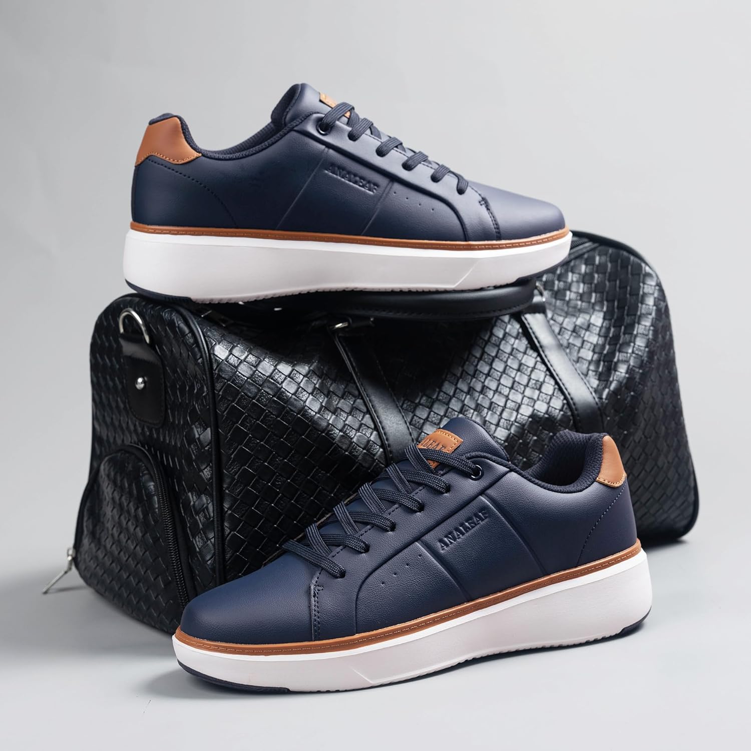 Thumbnail 2 de ANALEAF Mens Fashion Trainers Casual Sneakers (Lightweight Business Shoes)