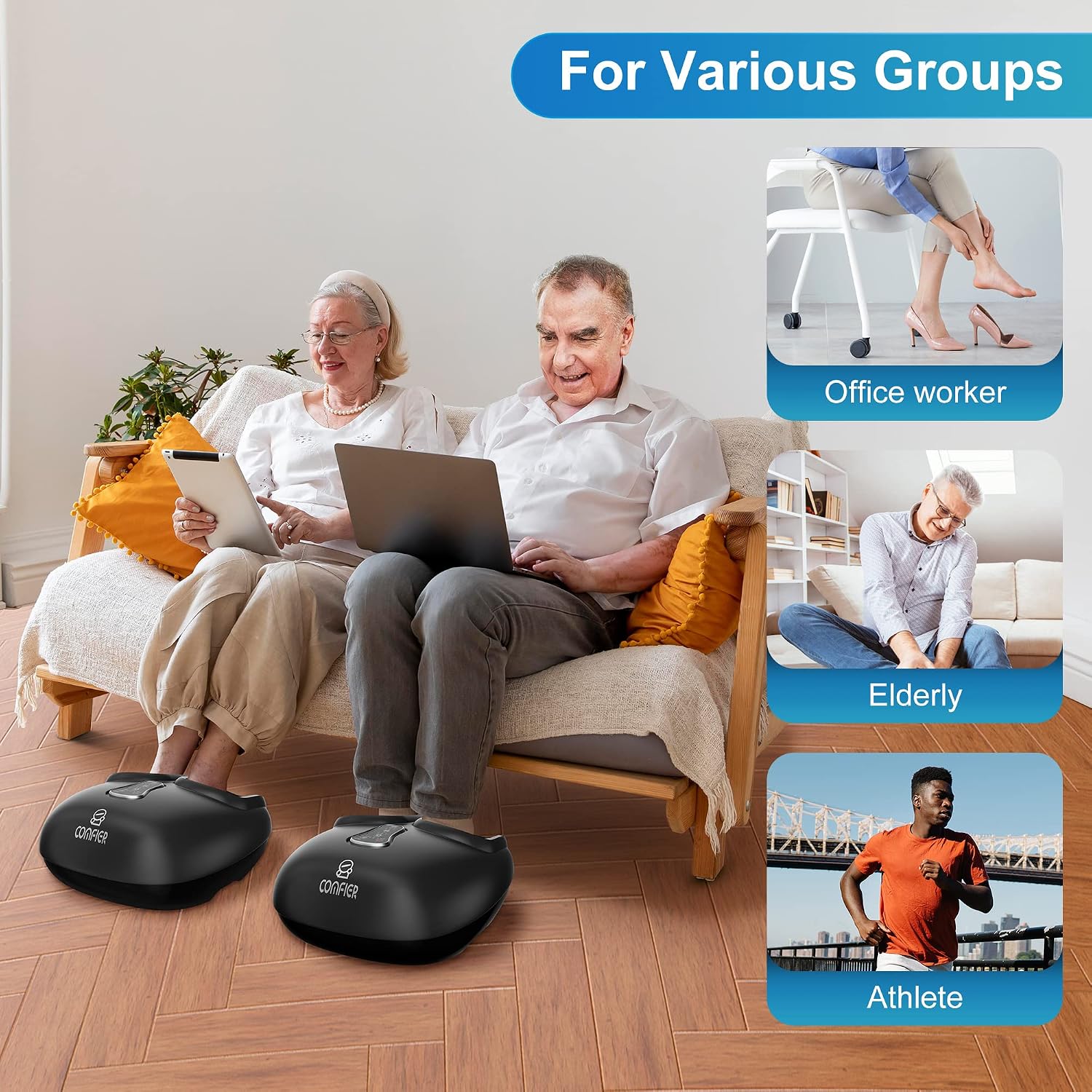 Detalle 2 de COMFIER Massaggiatore Plantare con Shiatsu 13