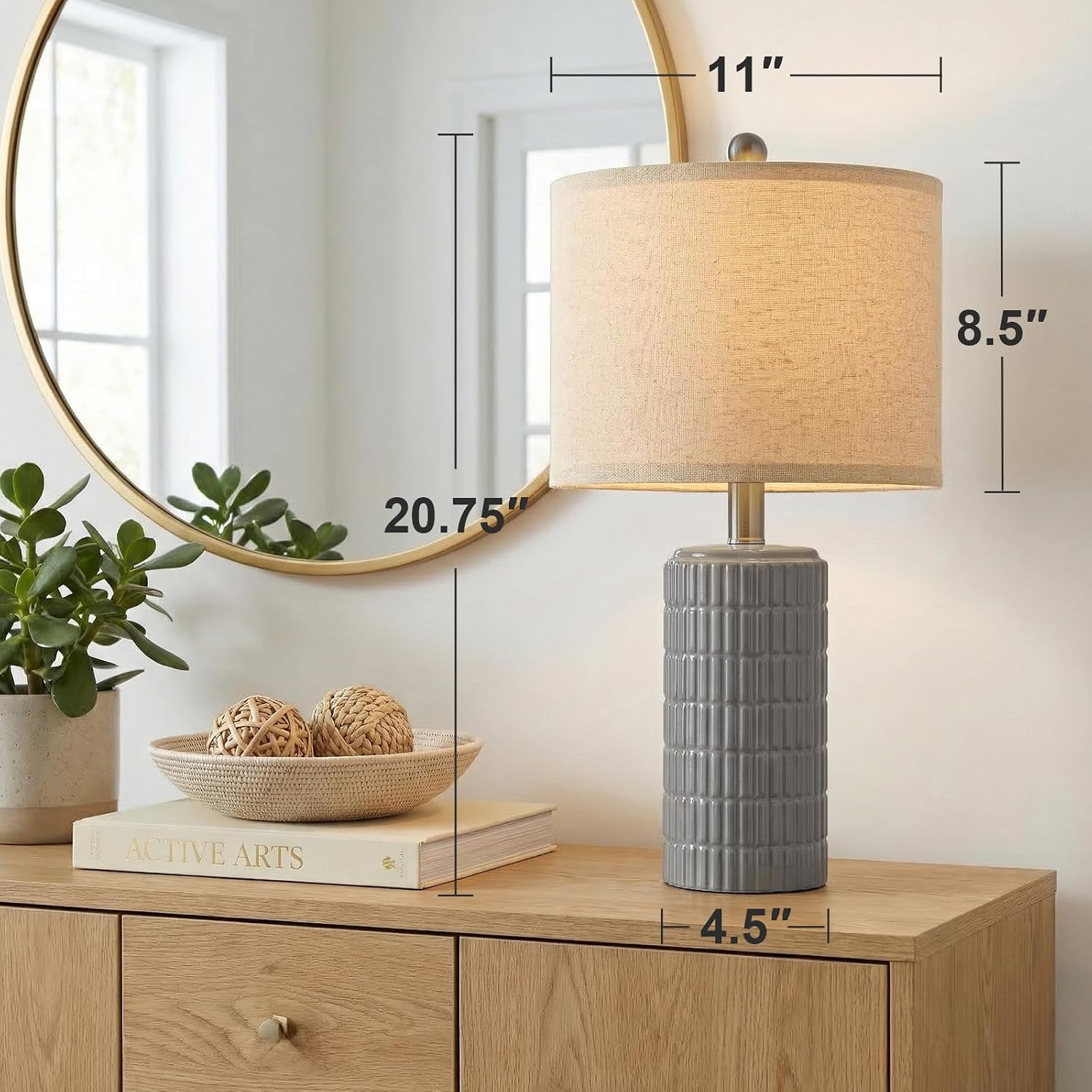 Thumbnail 6 de PoKat Ceramic Table Lamps, 20.75-Inch