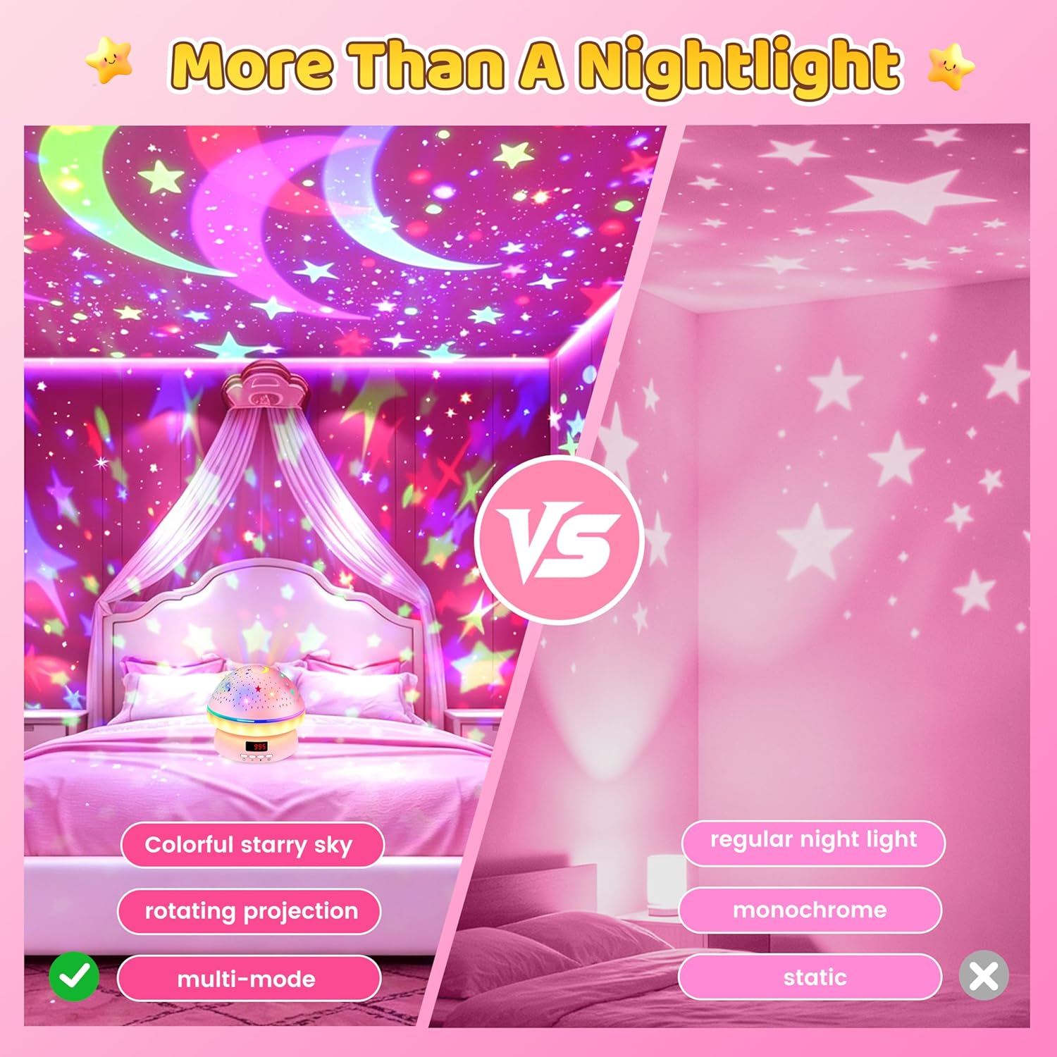 Thumbnail 4 de DQMOON Star Projector Night Light for Kids